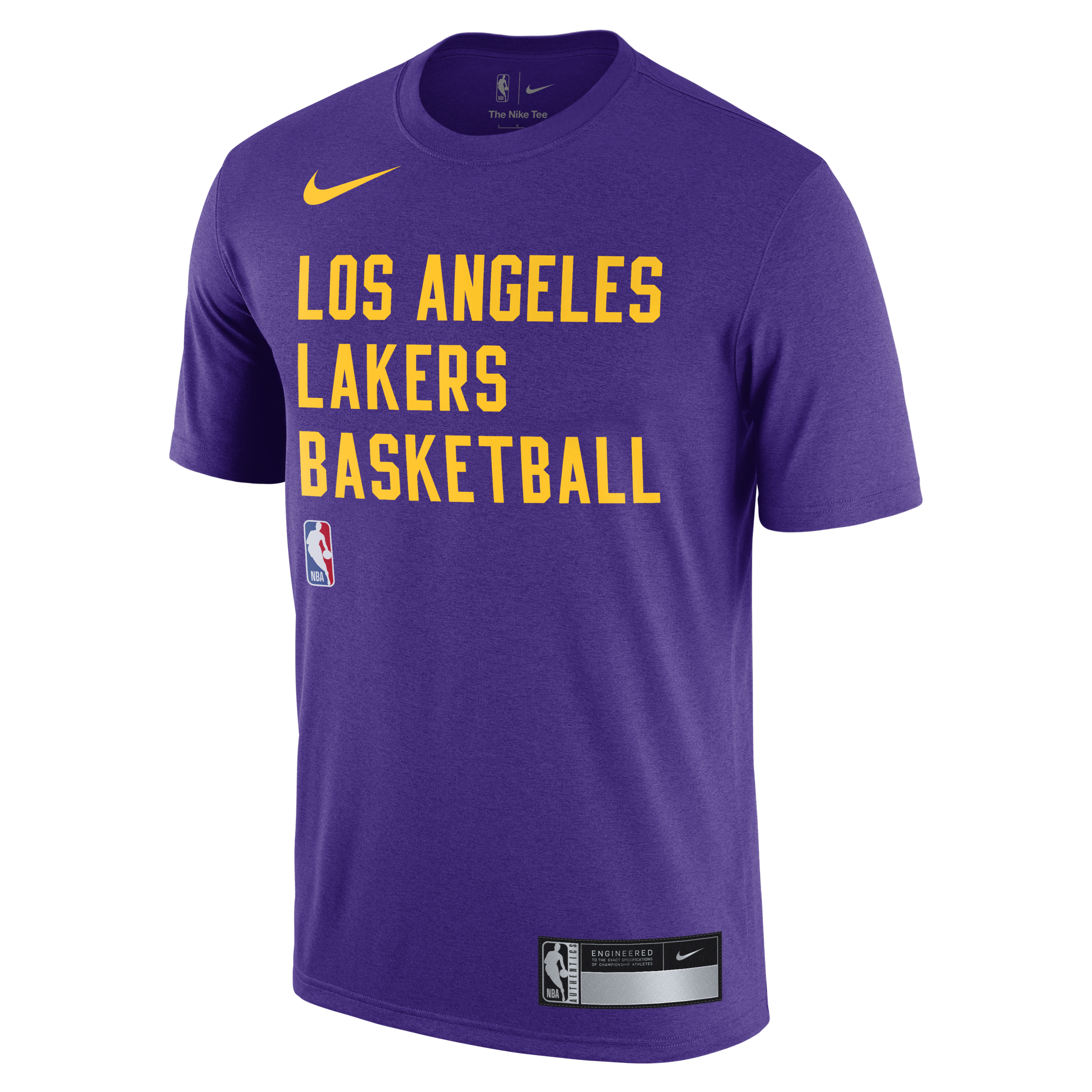 Los Angeles Lakers Nike NBA-trainingsshirt met Dri-FIT voor heren - Paars