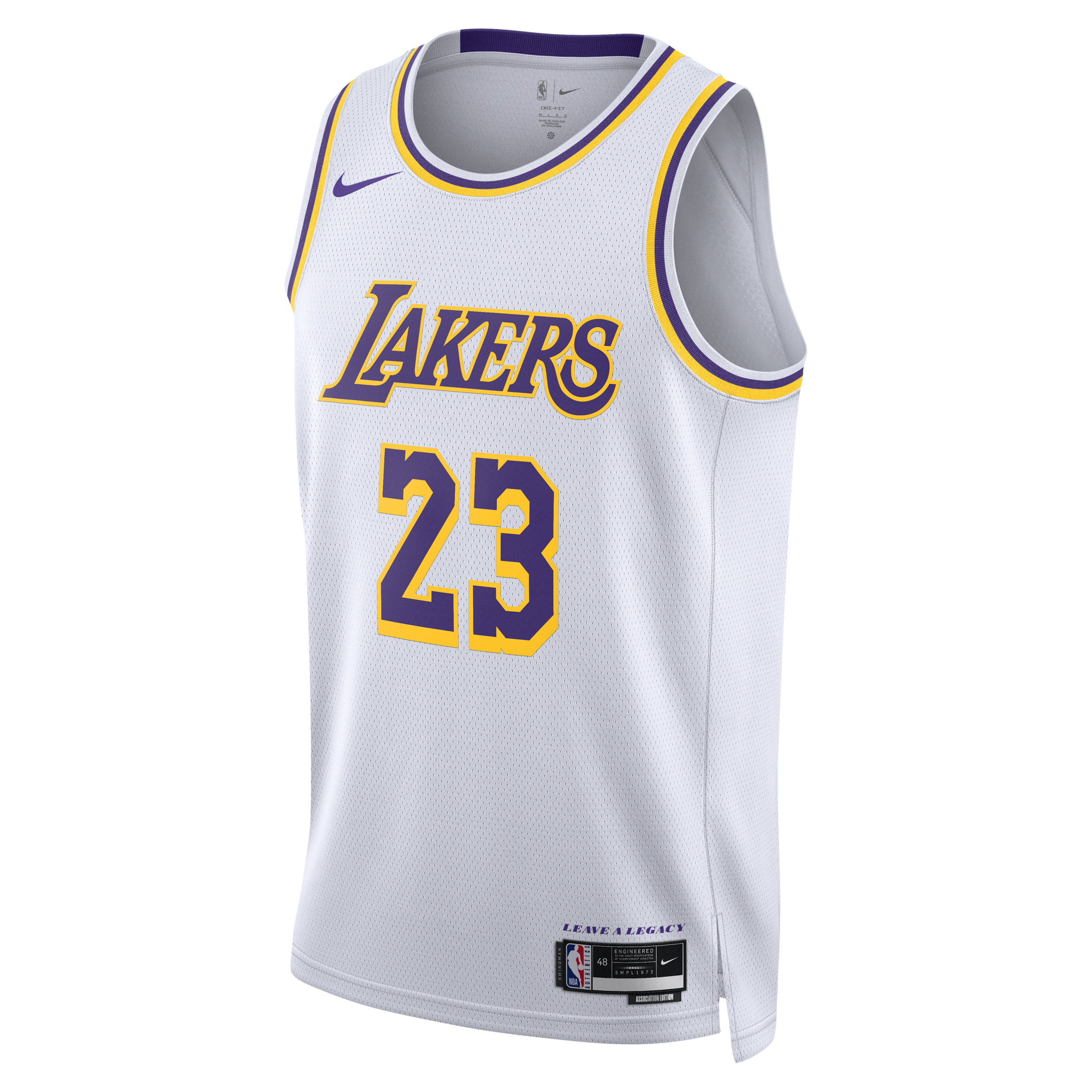Los Angeles Lakers Association Edition 2022/23 Nike Dri-FIT Swingman NBA-jersey voor heren - Wit