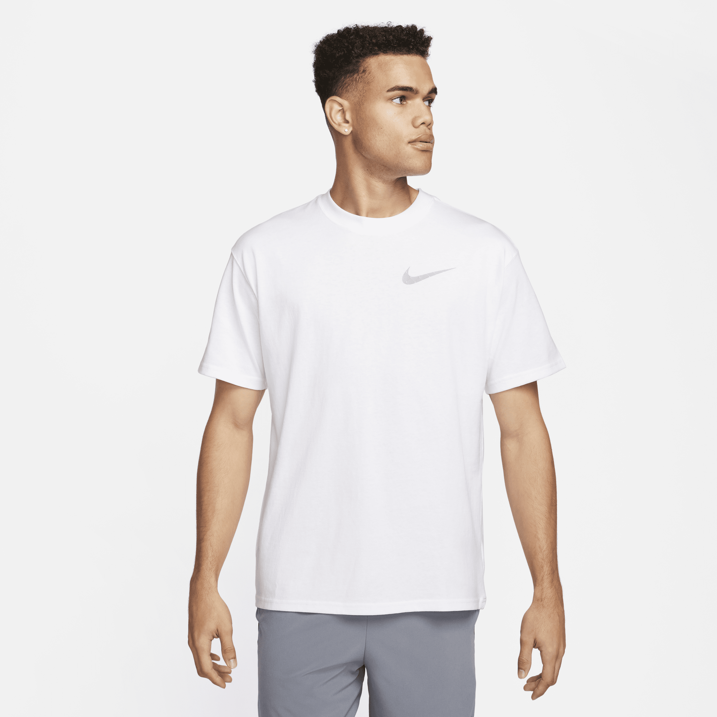 Nike Max90-basketball-T-shirt til mænd - hvid