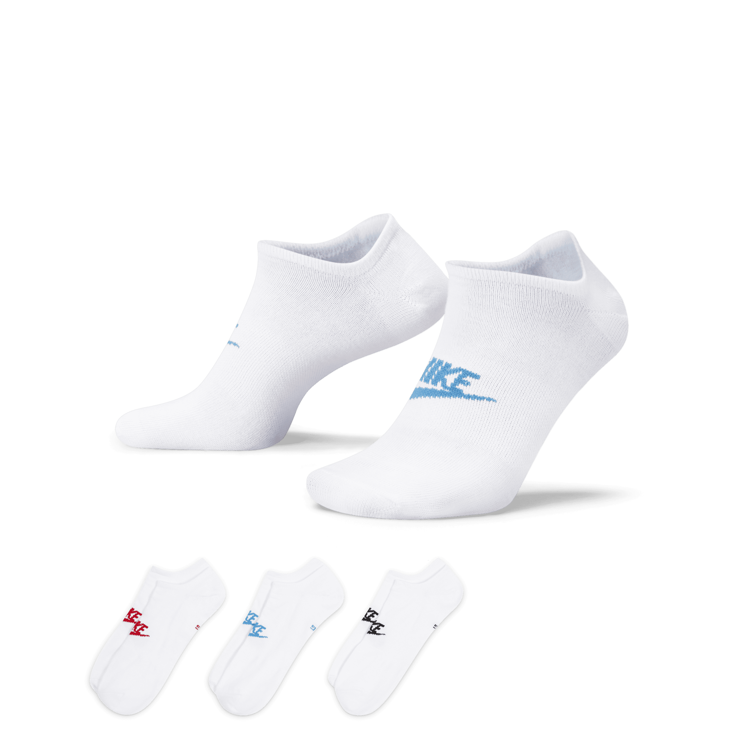 Nike Sportswear Everyday Essentials Onzichtbare sokken (3 paar) - Meerkleurig