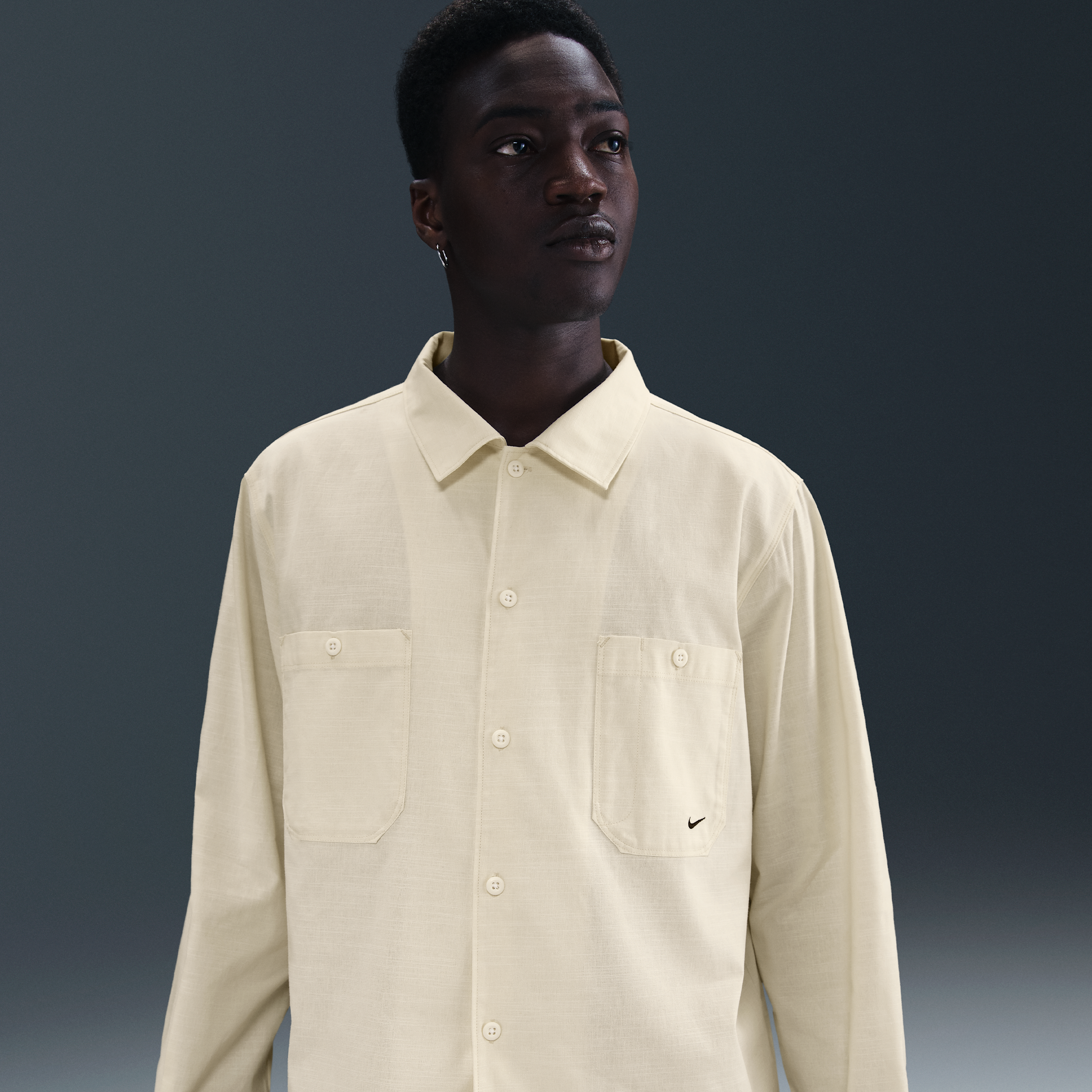 【ナイキ(NIKE)公式ストア】ナイキ ライフ メンズ シャンブレー ロングスリーブ ペインターズ シャツ HV0883-229 ブラウン 【ナイキ(NIKE)公式ストア】ナイキ ライフ メンズ シャンブレー ロングスリーブ ペインターズ シャツ HV0883-229 ブラウン