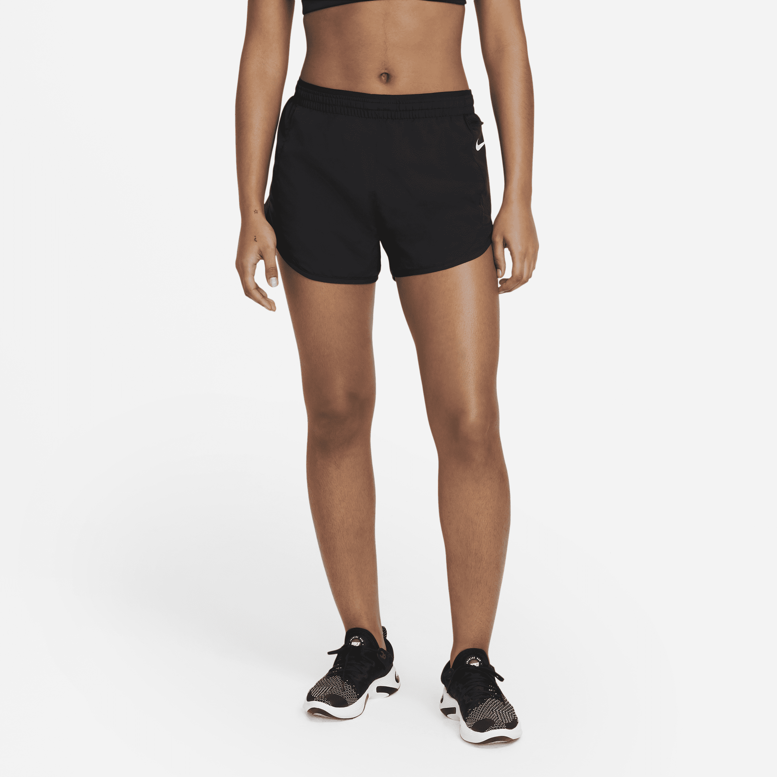 Nike Tempo Luxe-løbeshorts (8 cm) til kvinder - sort