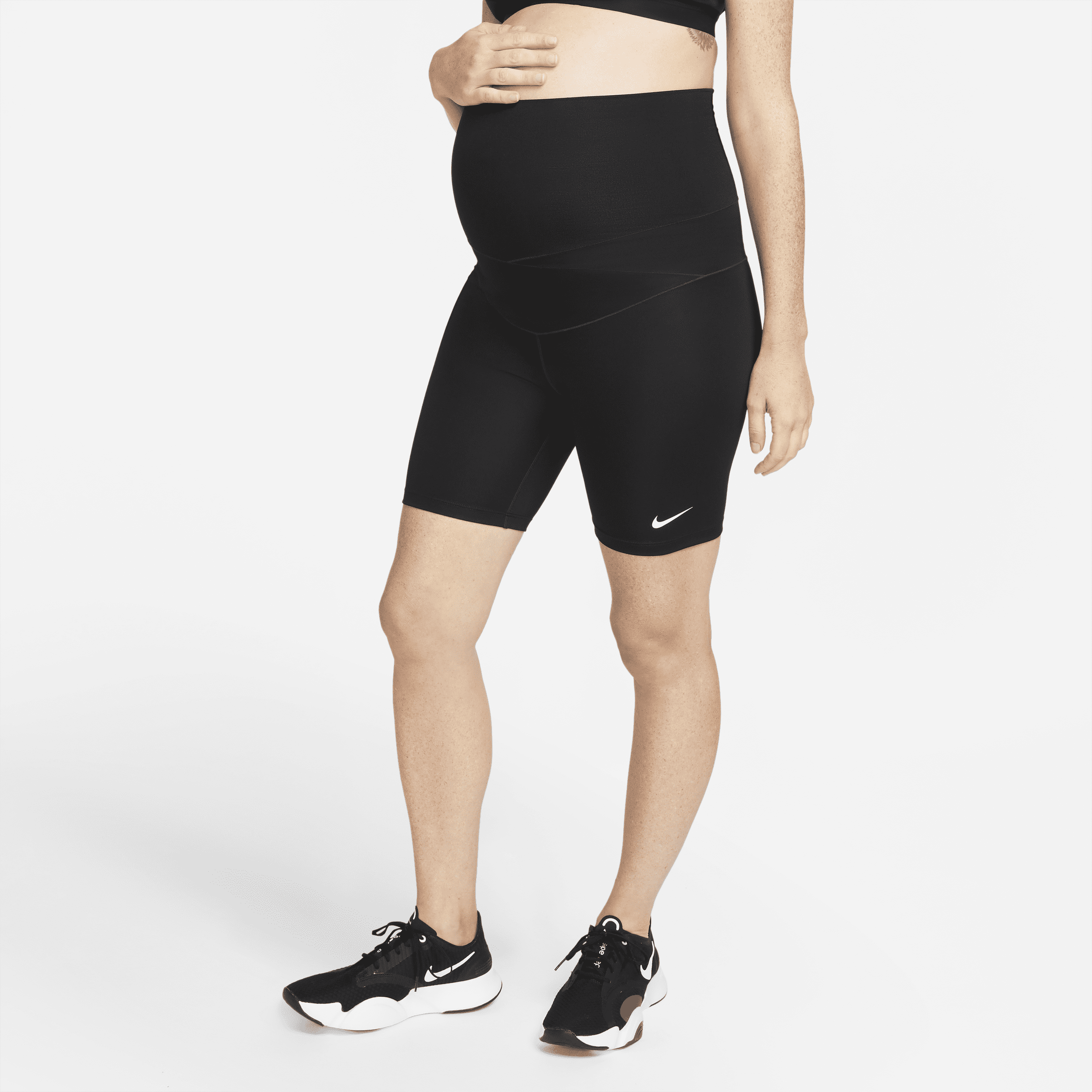 Nike One (M)-cykelshorts (18 cm) til kvinder (Maternity) - sort