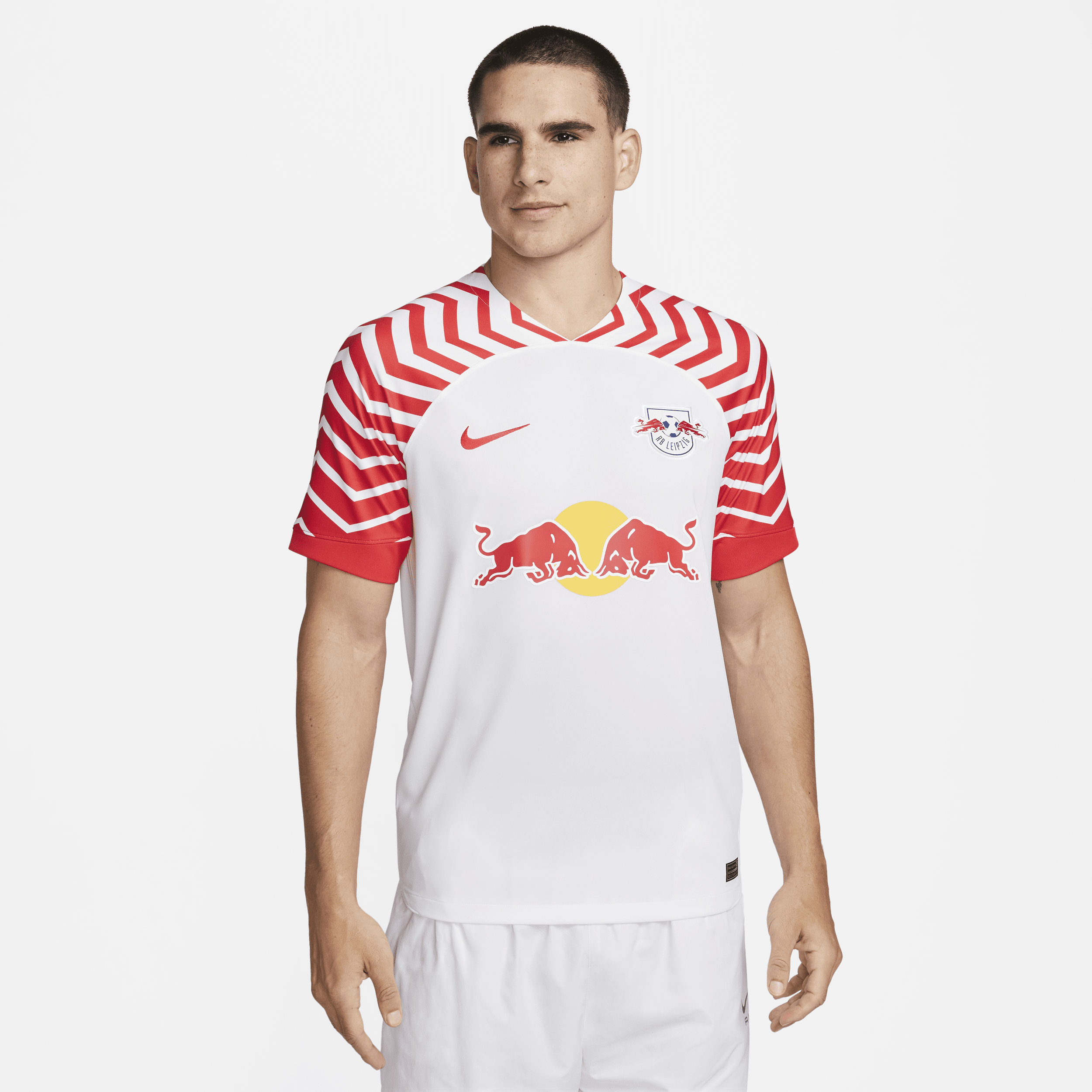 RB Leipzig 2023/24 Stadium Home Nike Dri-FIT-fodboldtrøje til mænd - hvid