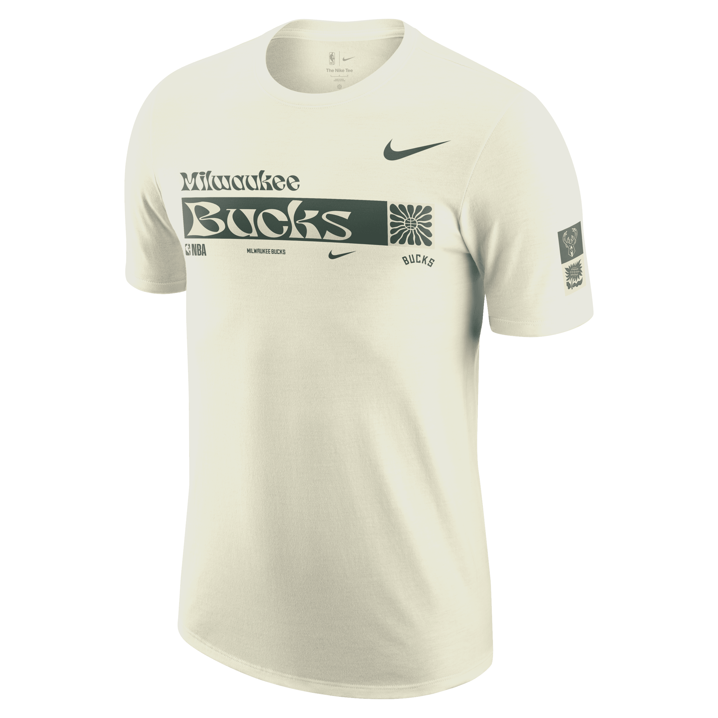 Milwaukee Bucks Essential Nike NBA-T-shirt til mænd - hvid