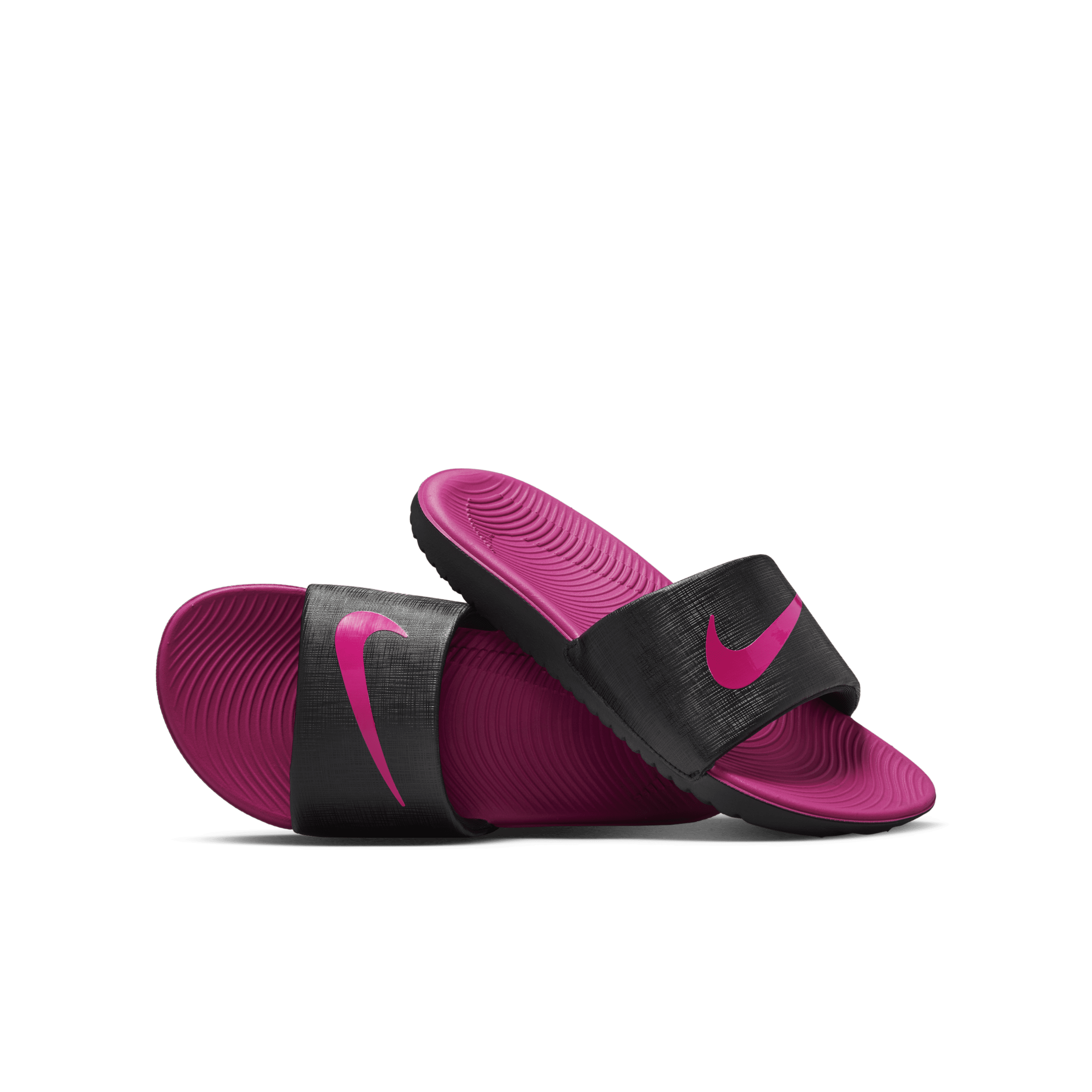 Nike Kawa-badesandal til små/større børn - sort