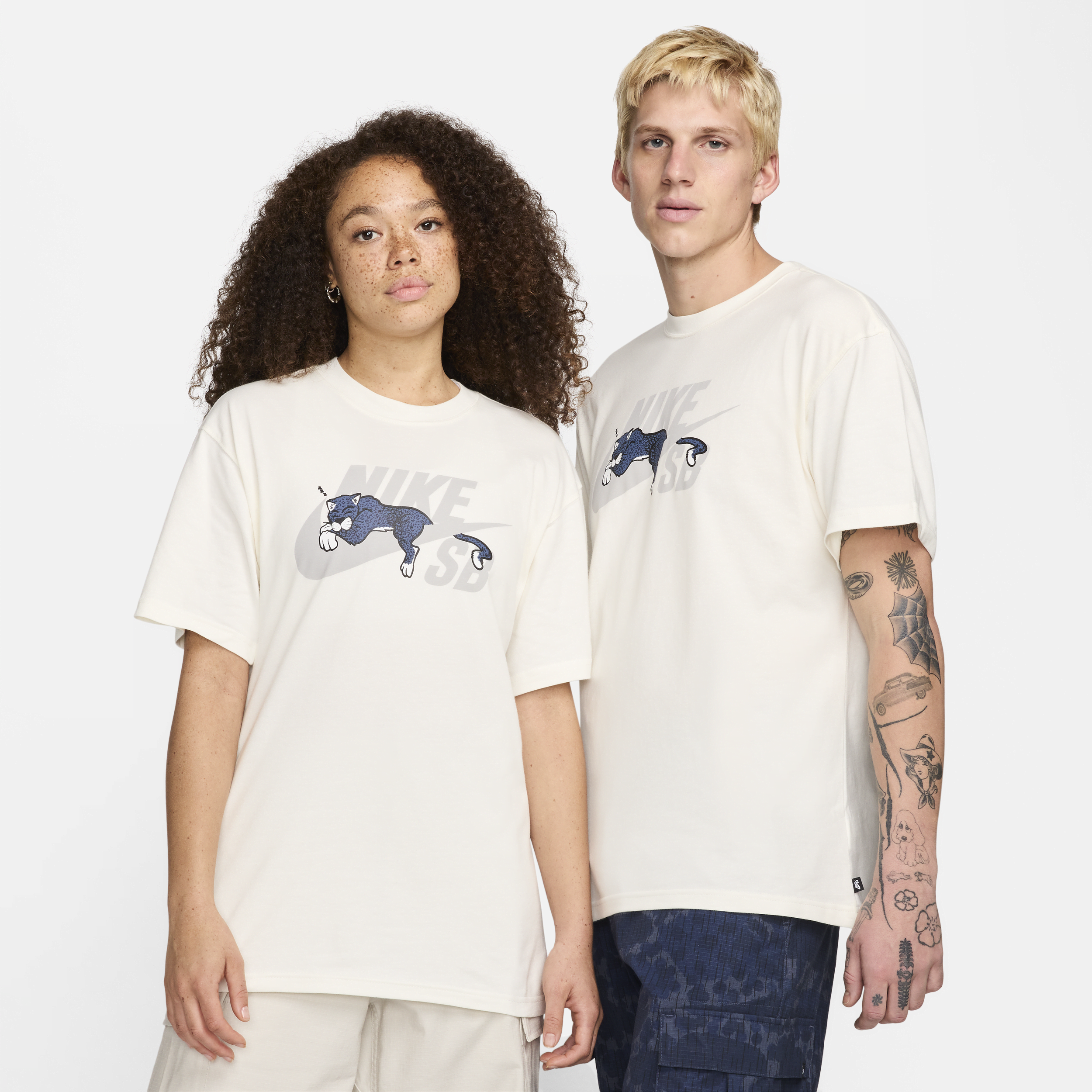 T-shirt da skateboard Nike SB - Bianco