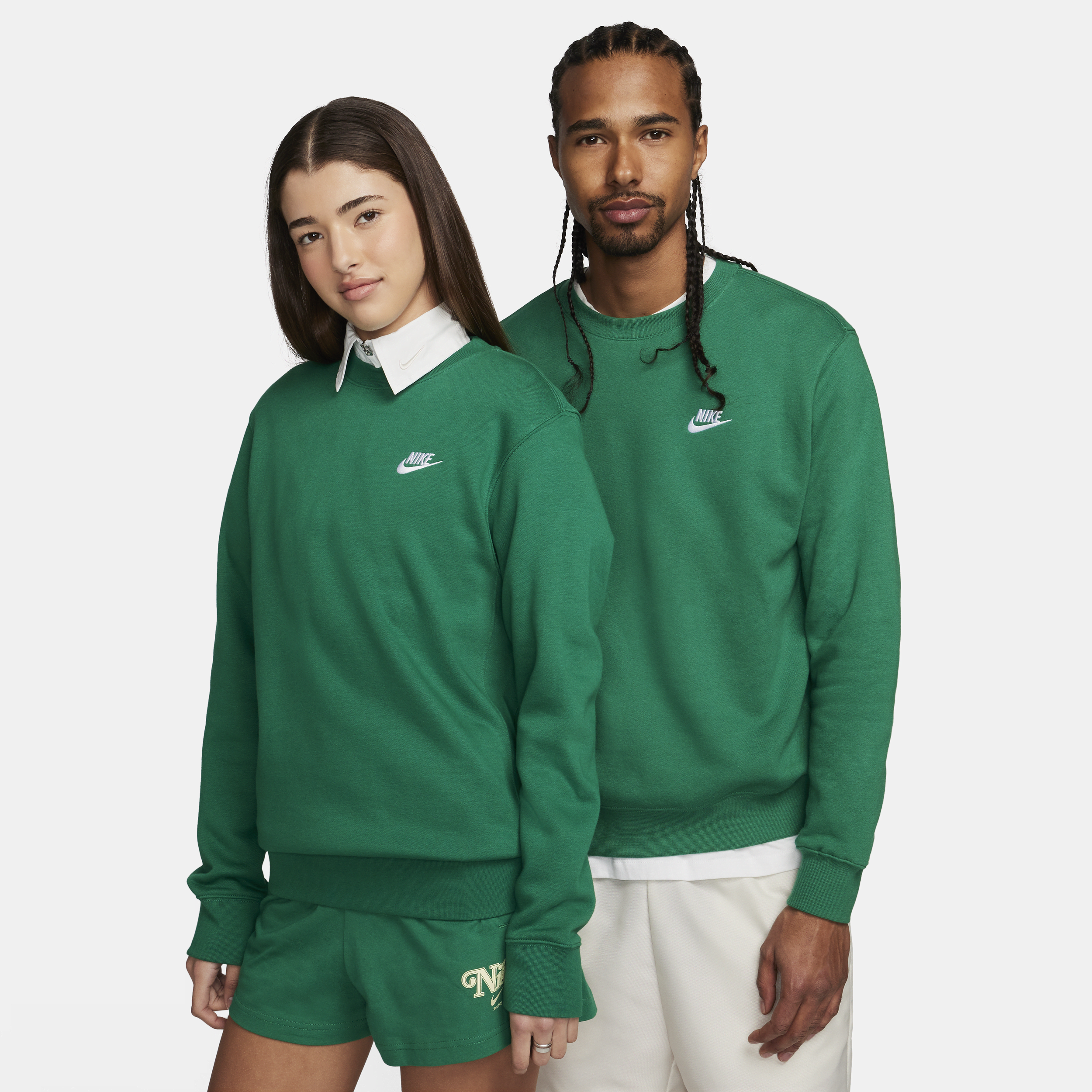 Nike Sportswear Club Fleece Herentop met ronde hals - Groen