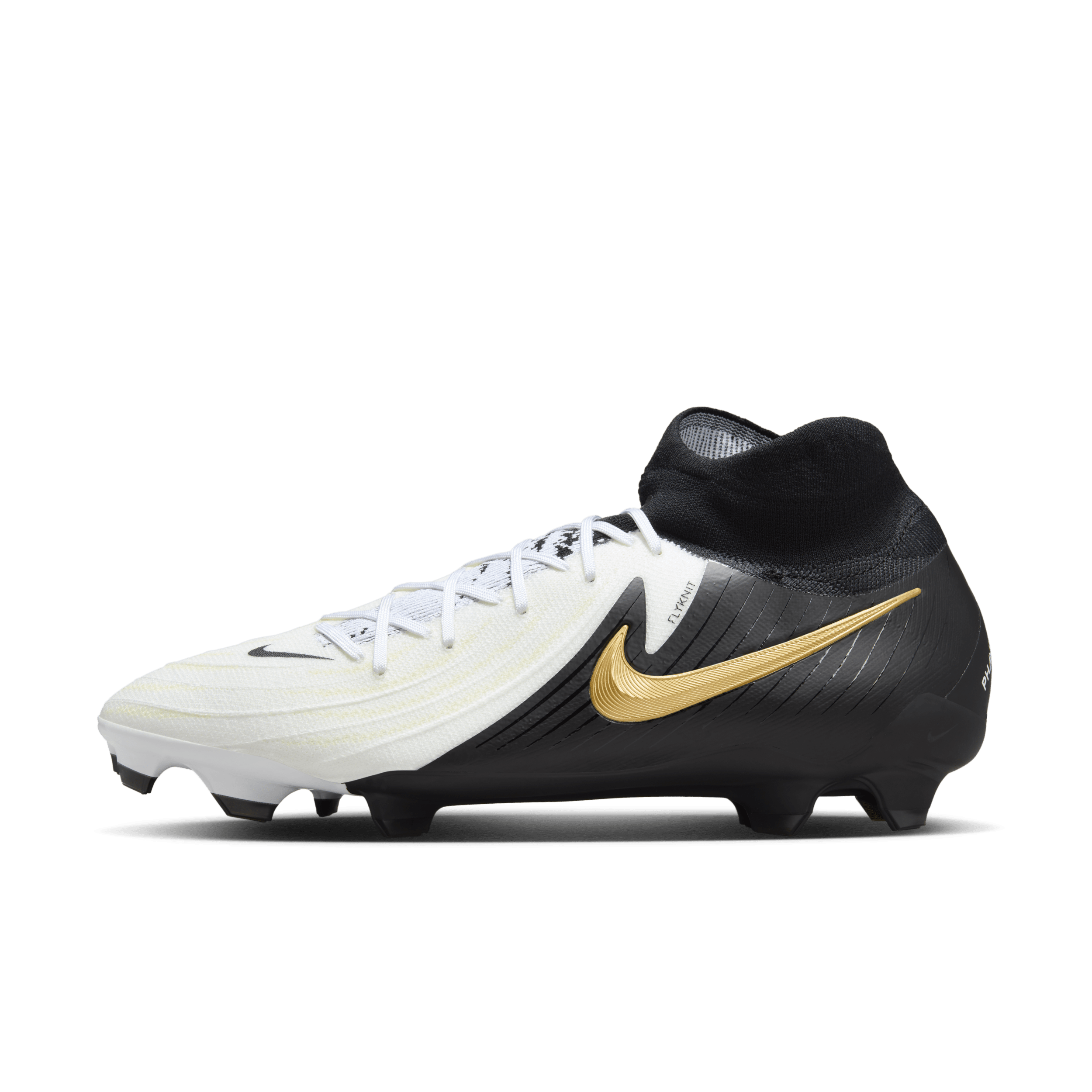 Nike Phantom Luna 2 Pro high-top voetbalschoenen (stevige ondergrond) - Wit