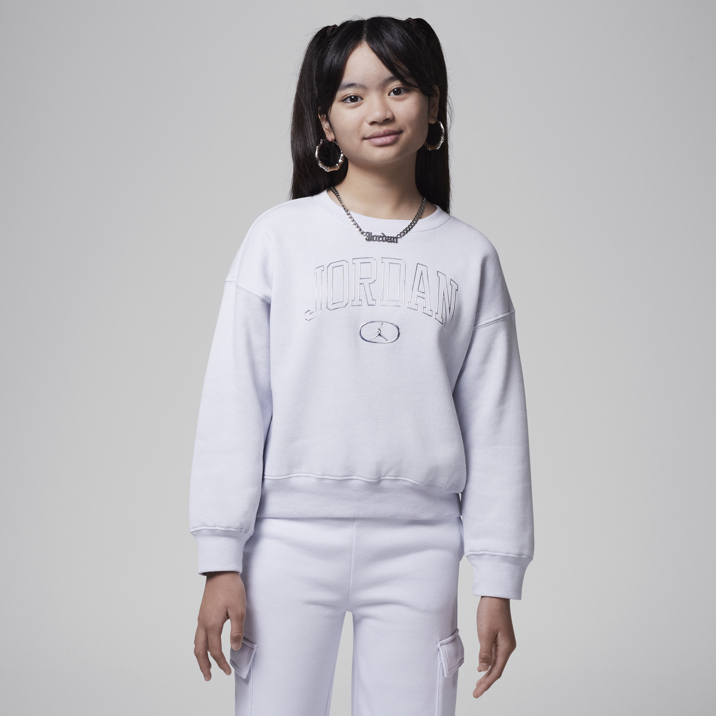 【ナイキ(NIKE)公式ストア】ジョーダン ジュニア ファースト ベビー ブルー クルー トップ HV1907-086 グレー 【ナイキ(NIKE)公式ストア】ジョーダン ジュニア ファースト ベビー ブルー クルー トップ HV1907-086 グレー