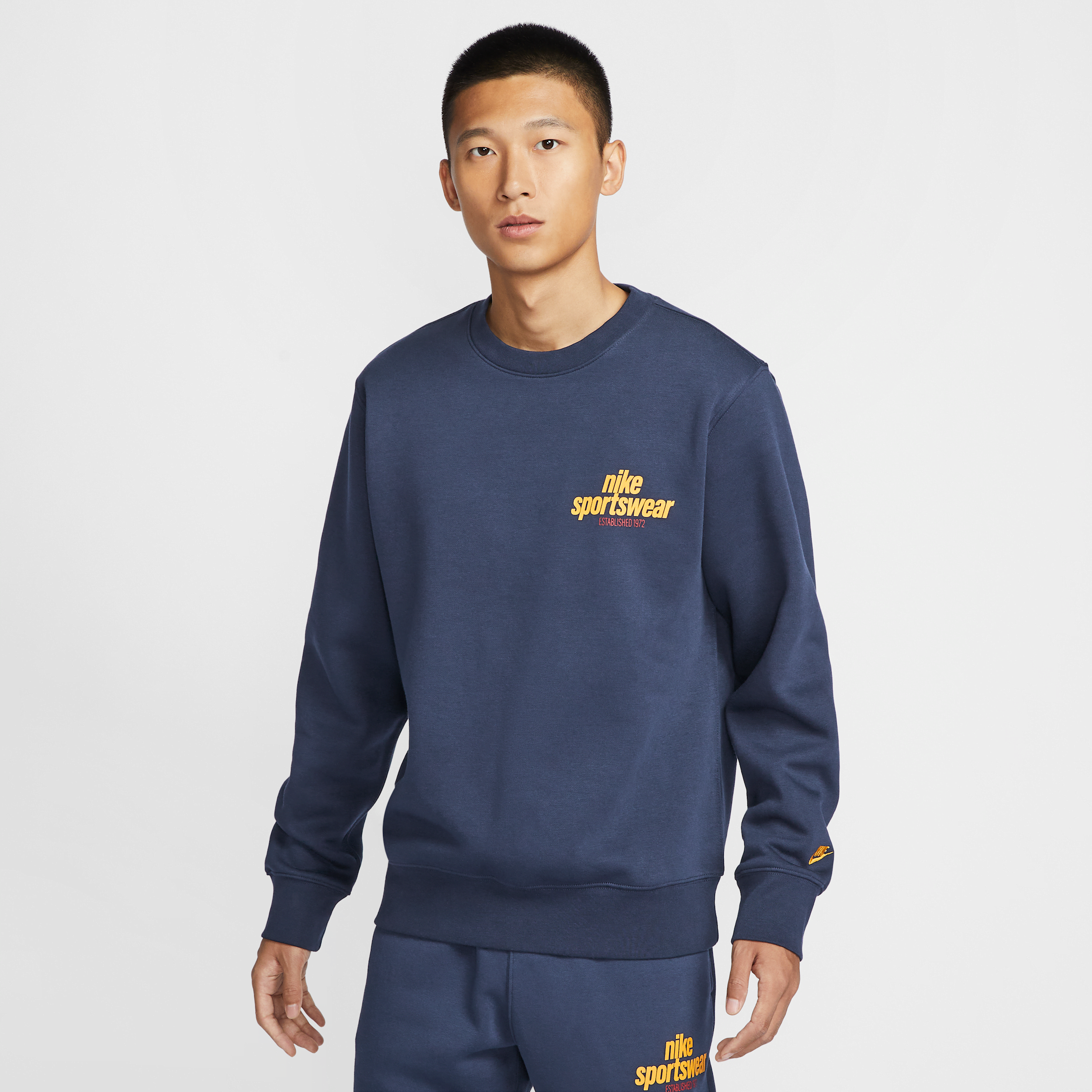 【ナイキ(NIKE)公式ストア】ナイキ クラブ メンズ フリース クルー HJ2174-451 ブルー 【ナイキ(NIKE)公式ストア】ナイキ クラブ メンズ フリース クルー HJ2174-451 ブルー