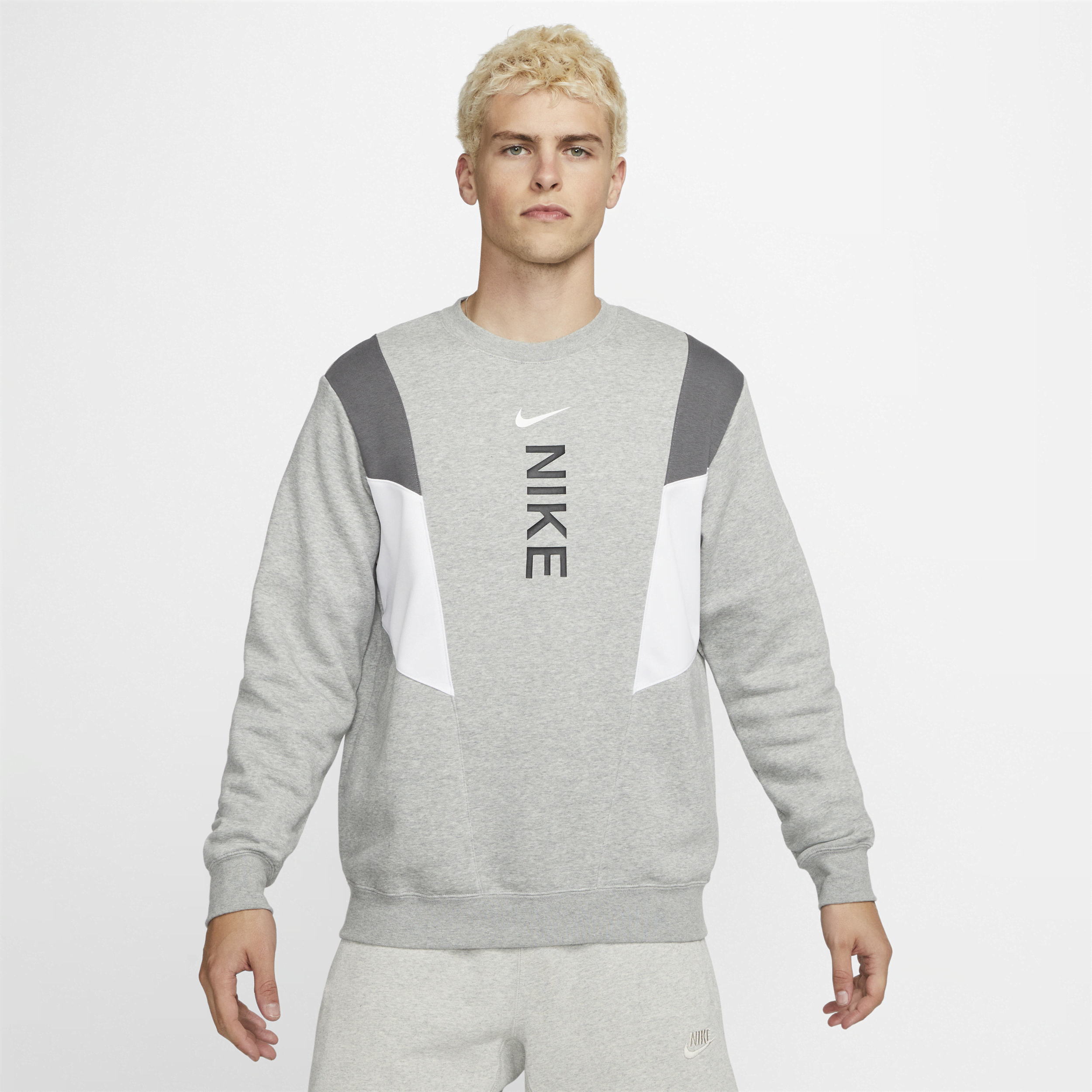 Nike Sportswear Hybrid Men s Fleece Sweatshirt Grey DV2329 063