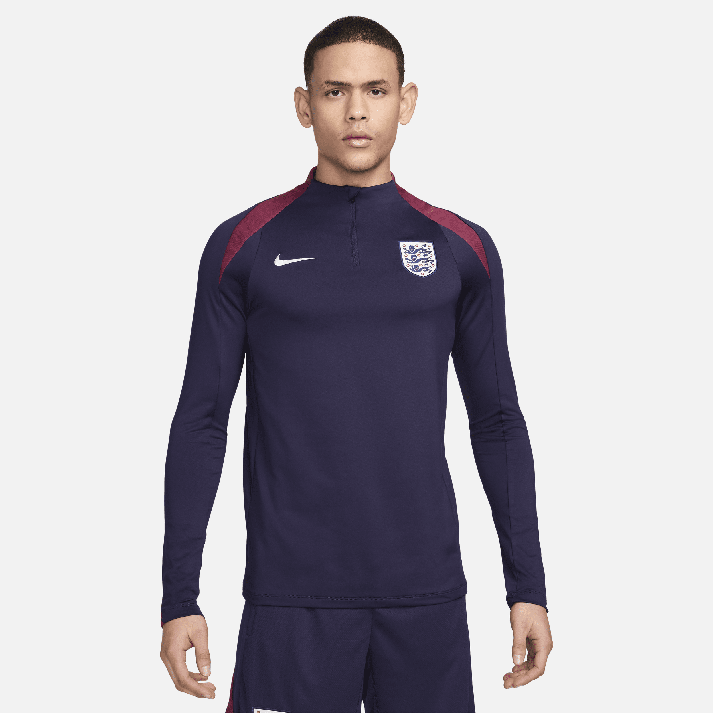 England Strike Nike Dri-FIT-fodboldtræningstrøje til mænd - lilla