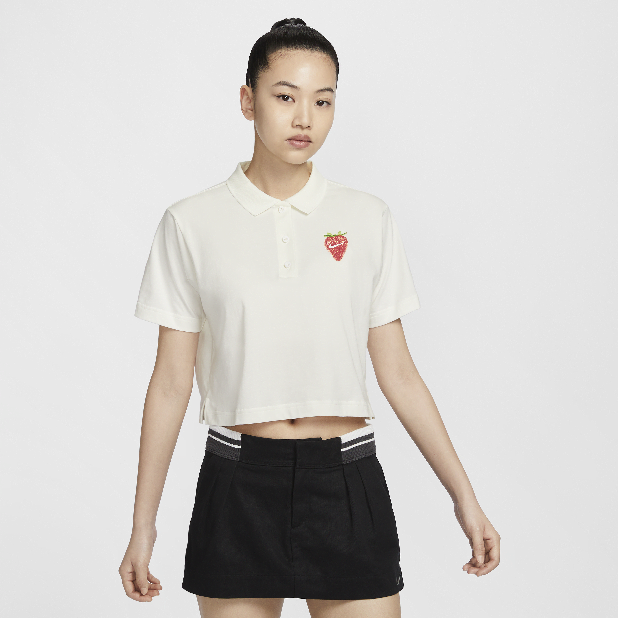 【ナイキ(NIKE)公式ストア】ナイキ スポーツウェア ウィメンズ クロップド ポロ HQ1199-133 ホワイト 【ナイキ(NIKE)公式ストア】ナイキ スポーツウェア ウィメンズ クロップド ポロ HQ1199-133 ホワイト