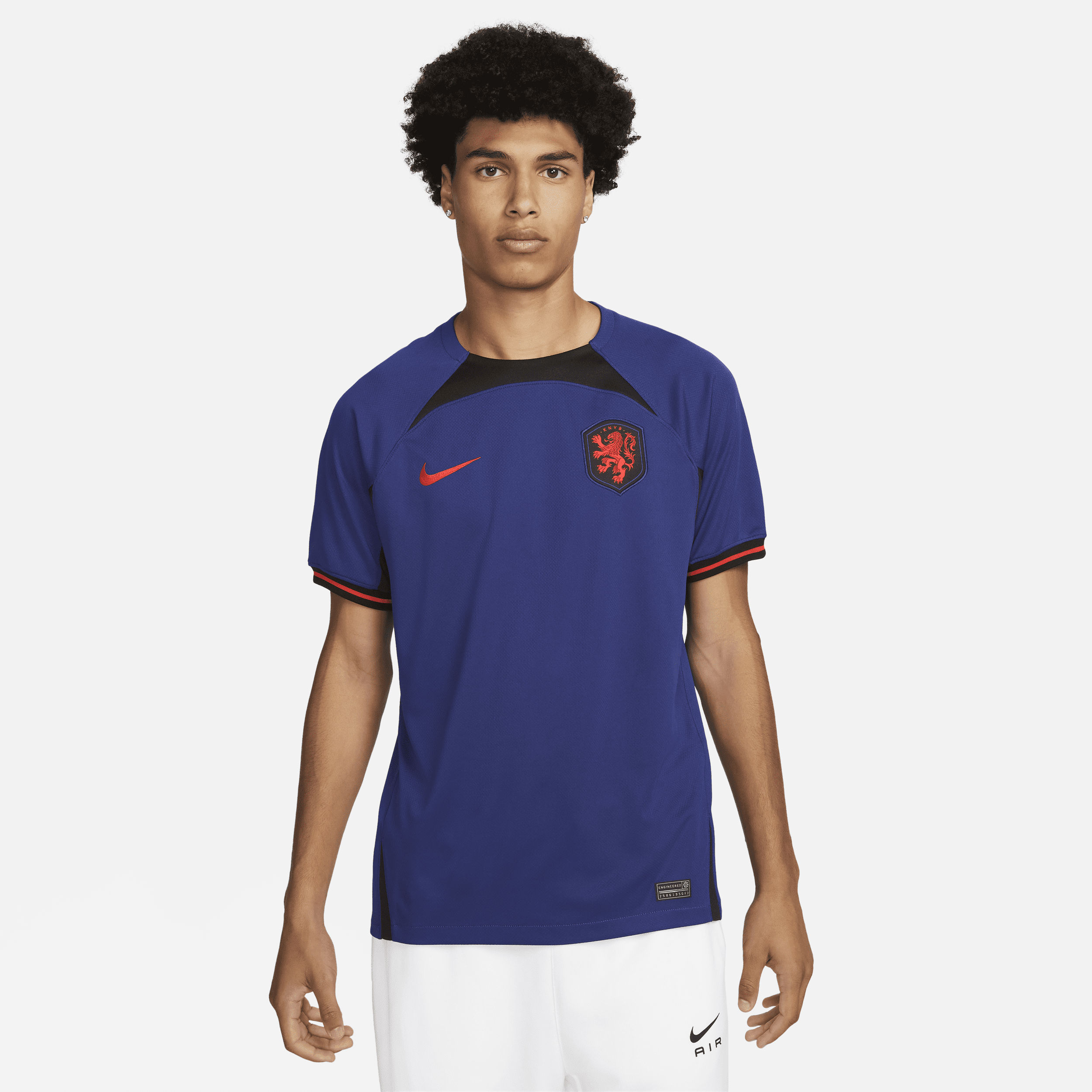 Segunda equipación Stadium Países Bajos 2022/23 Camiseta de fútbol Nike Dri-FIT - Hombre - Azul