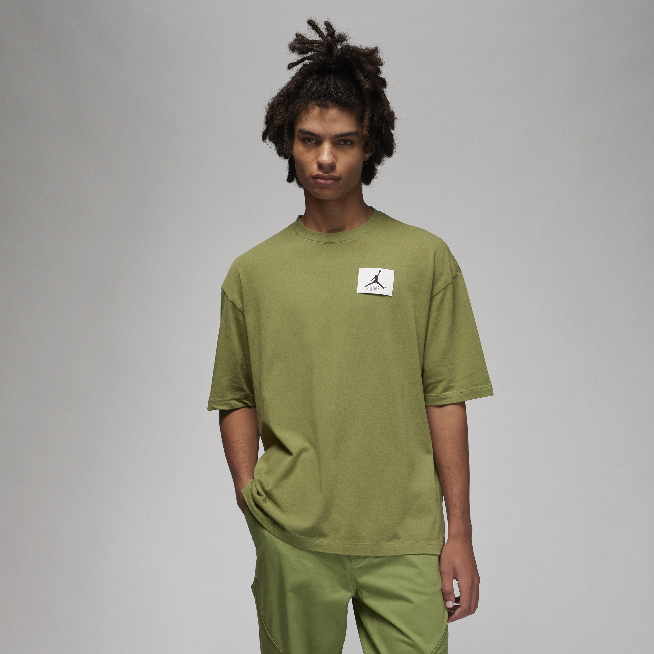 Nike Overdimensioneret Jordan Flight Essentials-T-shirt til mænd - grøn