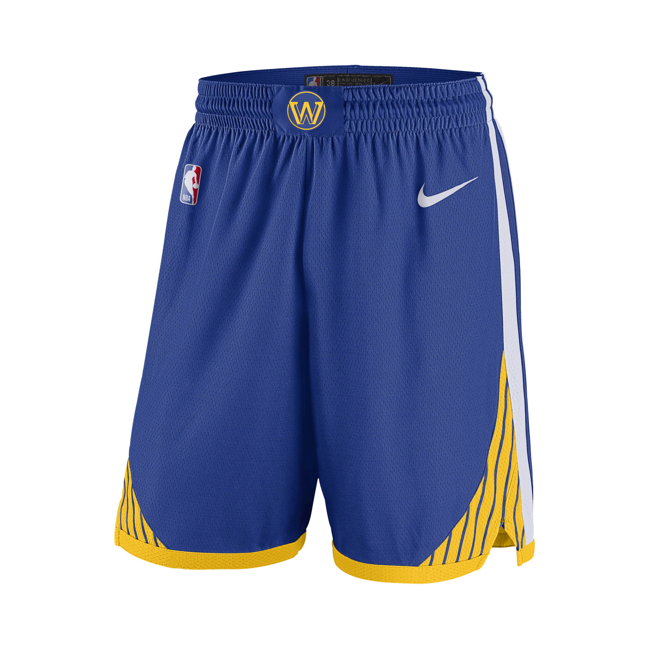Golden State Warriors Icon Edition Nike NBA Swingman-shorts til mænd - blå