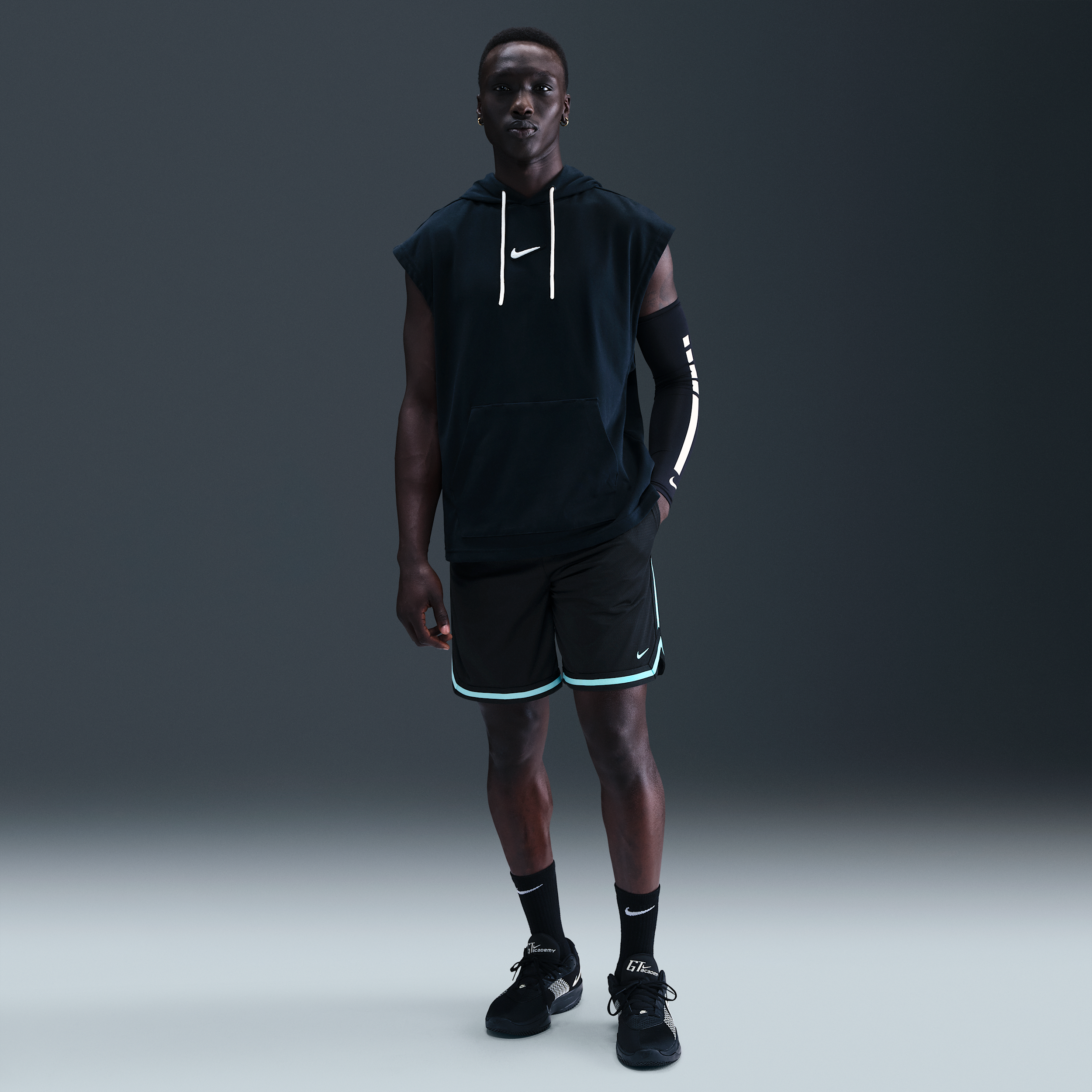 ADN Nike Pantalón corto de baloncesto Dri-FIT de 20 cm - Hombre - Negro