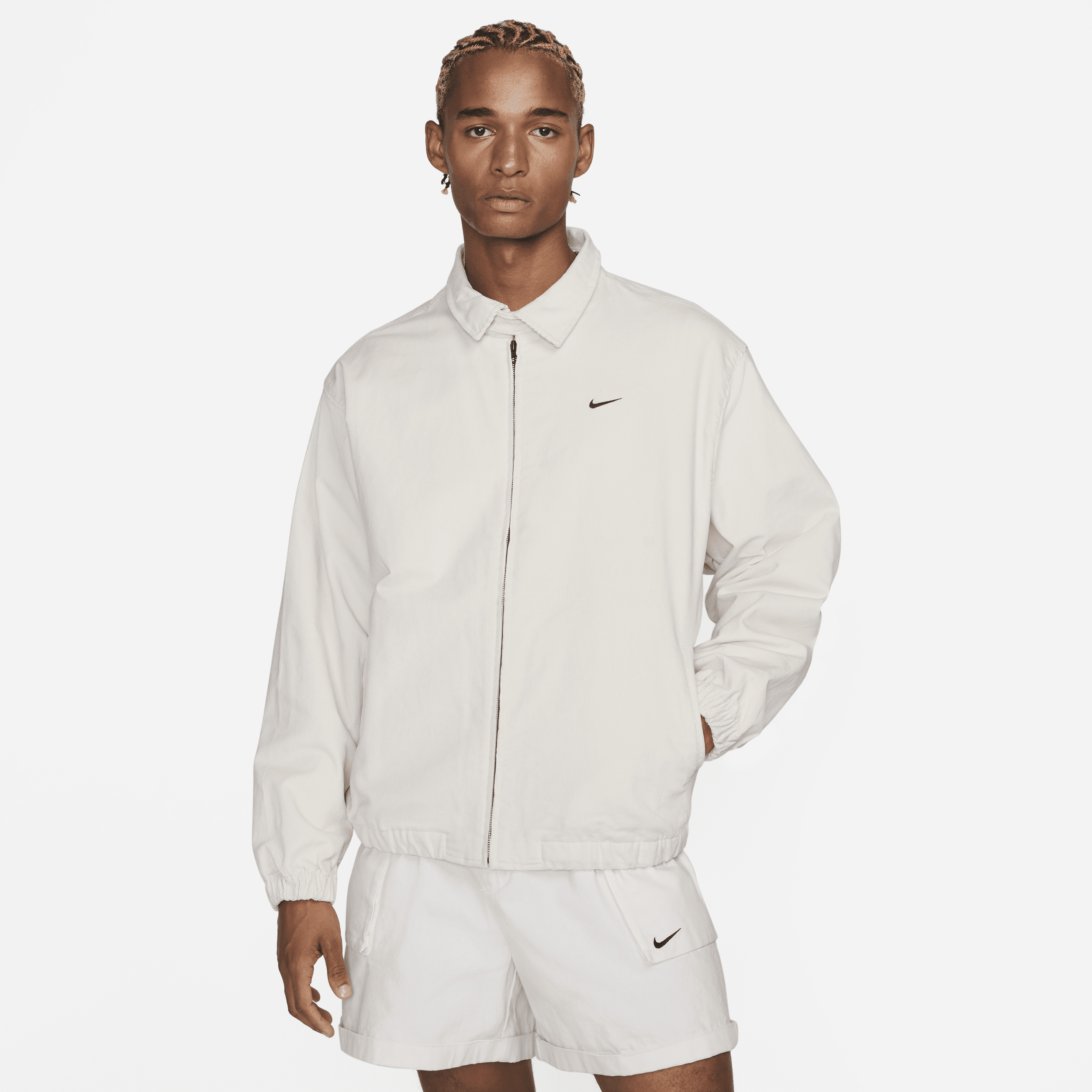 Nike Life-Harrington-jakke til mænd - grå