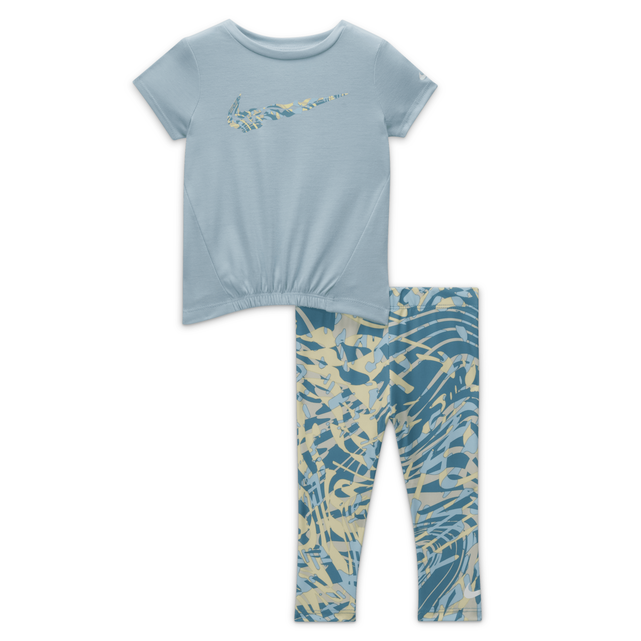Completo Nike Dri-FIT Printed Leggings Set – Bebè (12-24 mesi) - Giallo