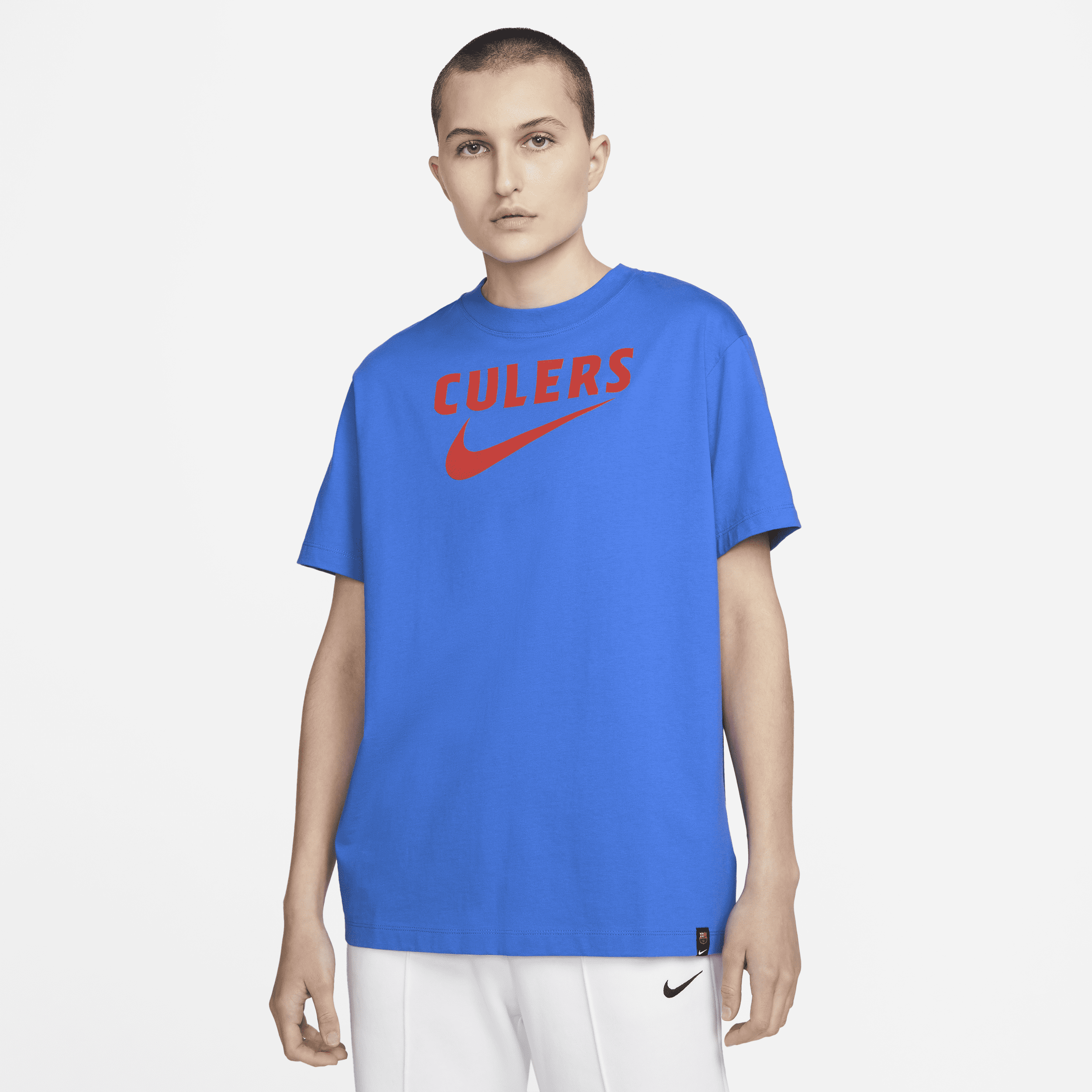 Nike T-shirt da calcio FC Barcelona Swoosh – Donna - Blu