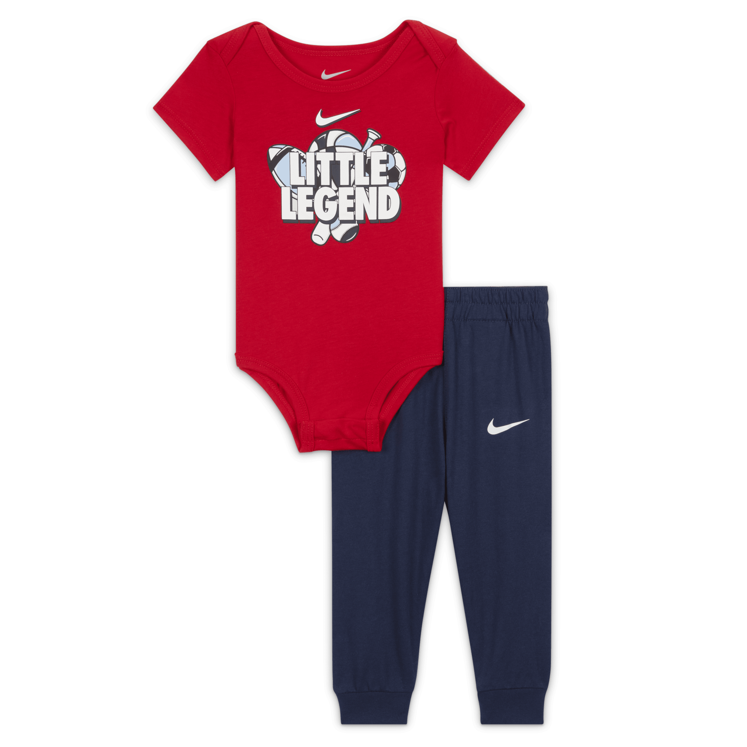 Completo Nike Bodysuit and Pants Set – Bebè (3-6 mesi) - Blu
