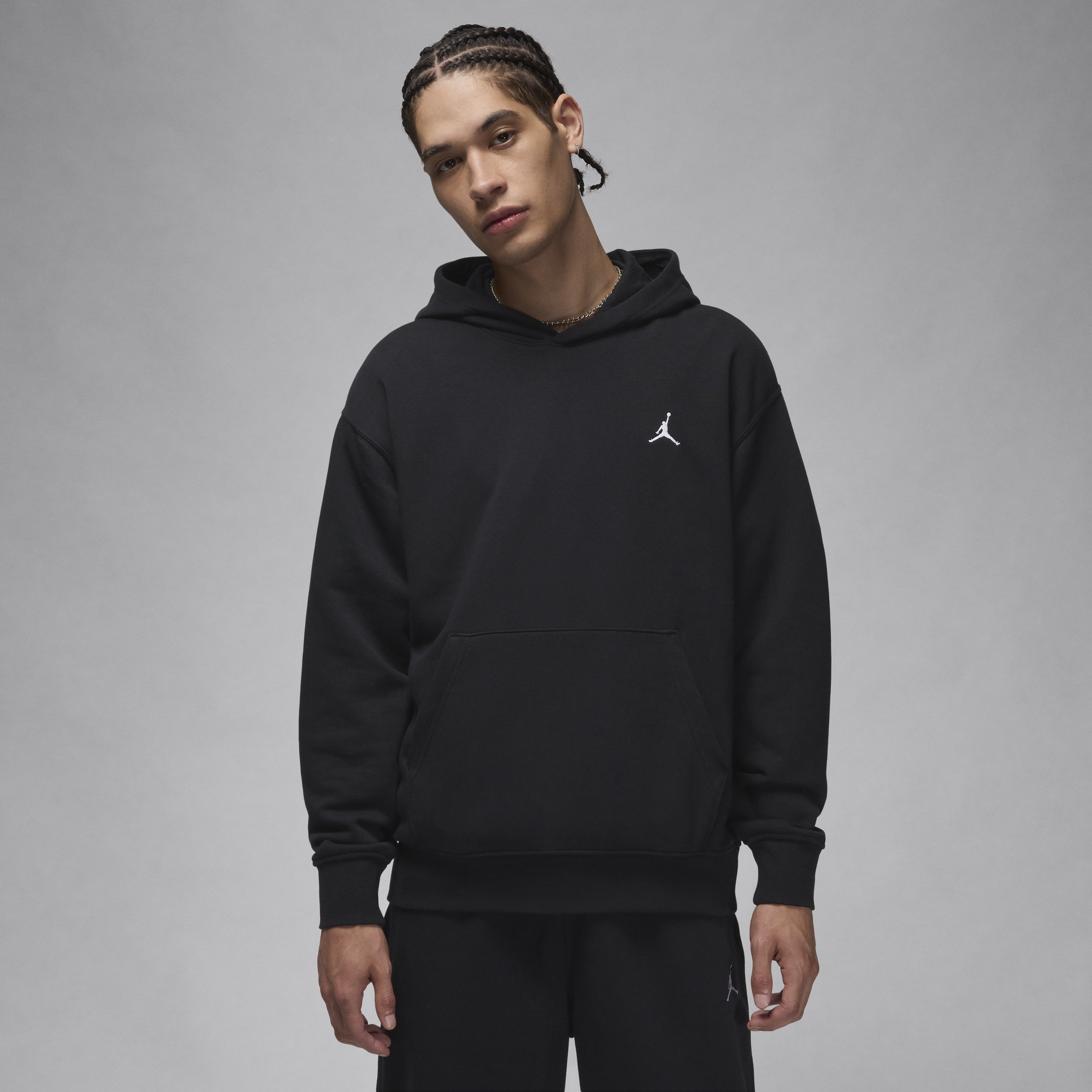 【ナイキ(NIKE)公式ストア】ジョーダン ブルックリン フリース メンズ プルオーバー パーカー FV7283-010 ブラック 【ナイキ(NIKE)公式ストア】ジョーダン ブルックリン フリース メンズ プルオーバー パーカー FV7283-010 ブラック