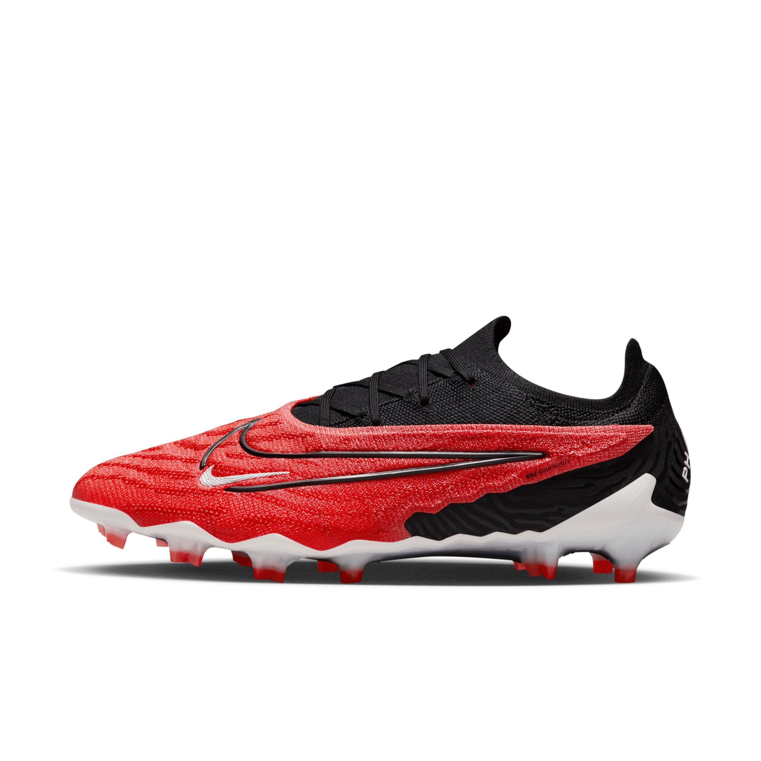 Nike Phantom GX Elite-fodboldstøvler (low-top) til græs - rød