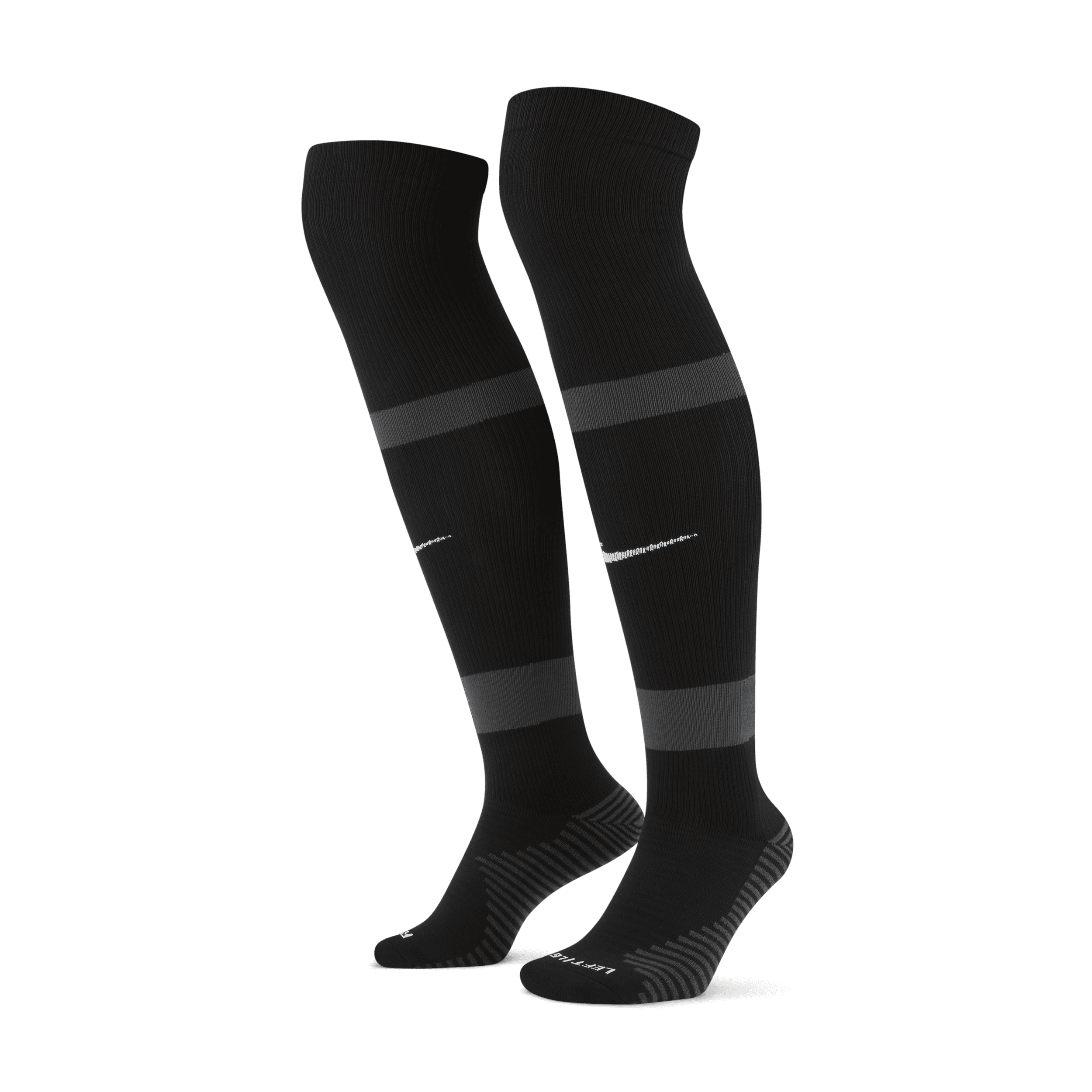 Knælange Nike MatchFit-fodboldstrømper - sort
