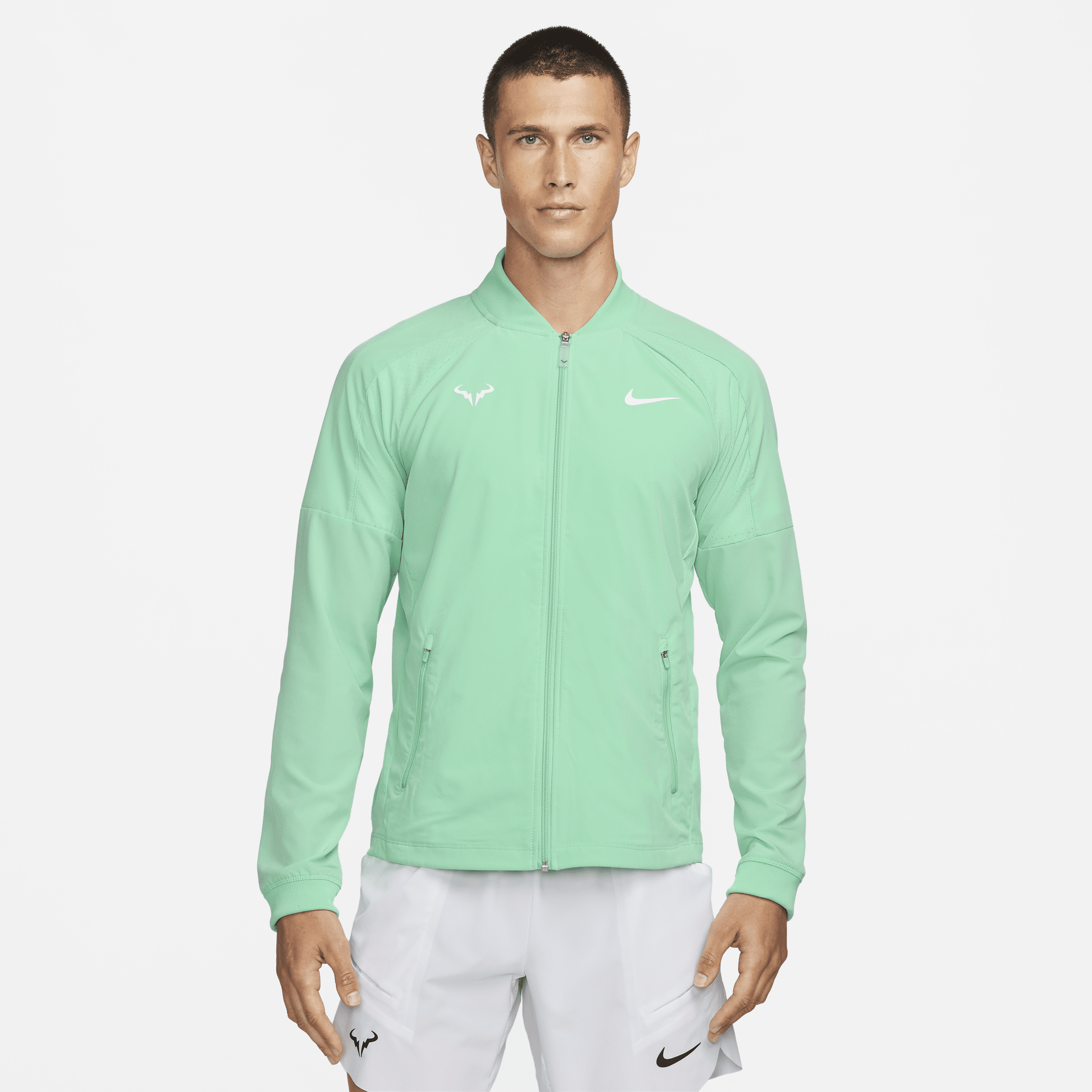 Nike Dri-FIT Rafa-tennisjakke til mænd - grøn