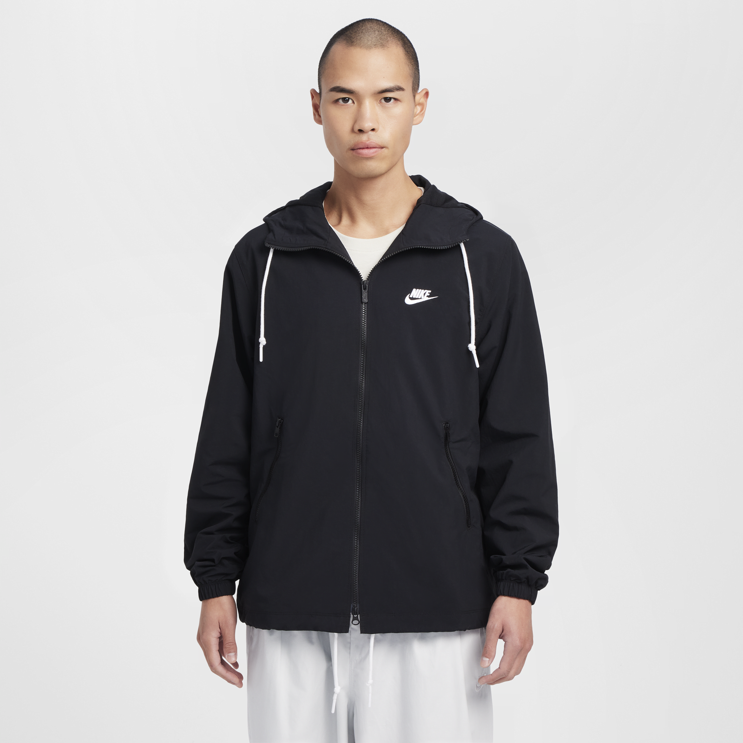【ナイキ(NIKE)公式ストア】ナイキ クラブ メンズ フルジップ ウーブン ジャケット FB7398-010 ブラック 【ナイキ(NIKE)公式ストア】ナイキ クラブ メンズ フルジップ ウーブン ジャケット FB7398-010 ブラック