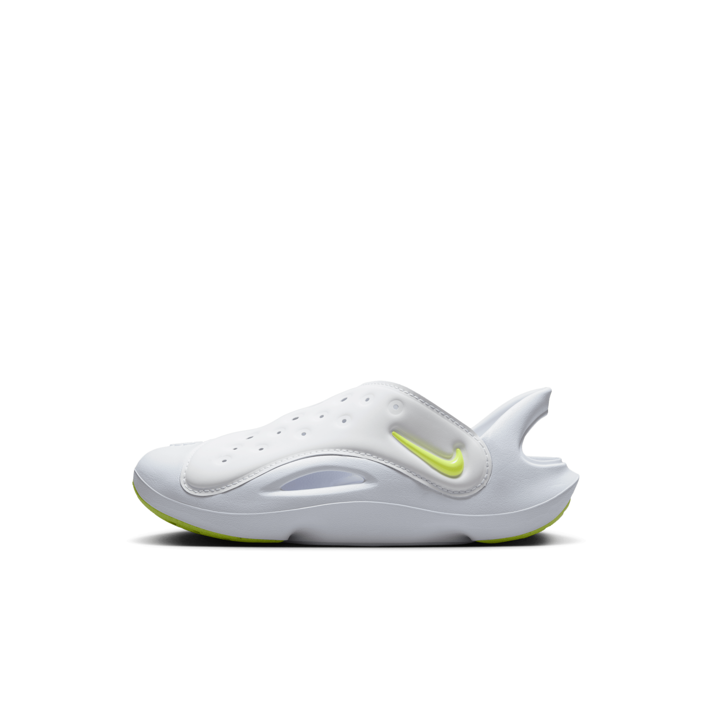 Nike Aqua Swoosh-sandaler til mindre børn - hvid