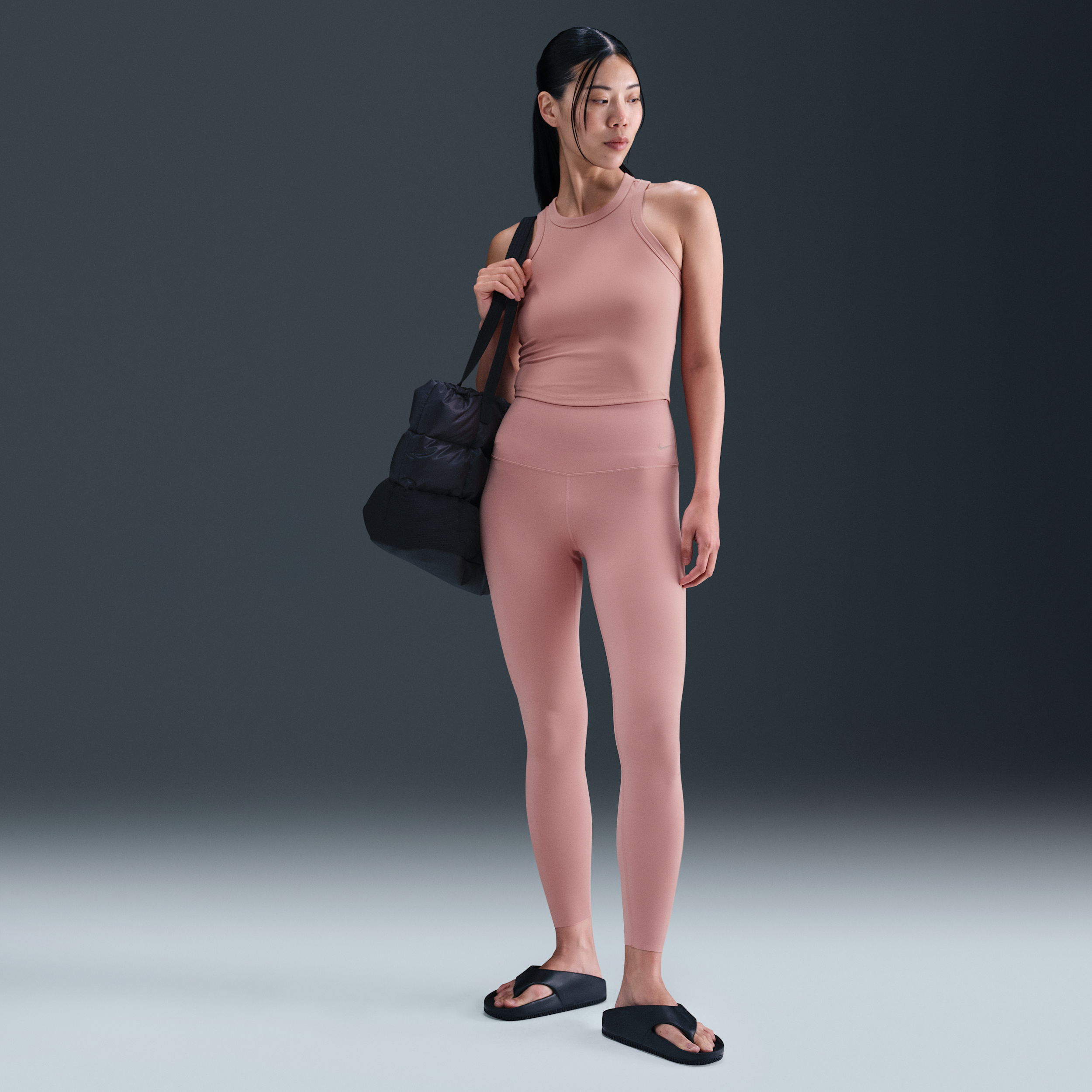 【ナイキ(NIKE)公式ストア】ナイキ ゼンビー ウィメンズ ハイウエスト フルレングス (10分丈) レギンス DQ6014-685 ピンク 【ナイキ(NIKE)公式ストア】ナイキ ゼンビー ウィメンズ ハイウエスト フルレングス (10分丈) レギンス DQ6014-685 ピンク