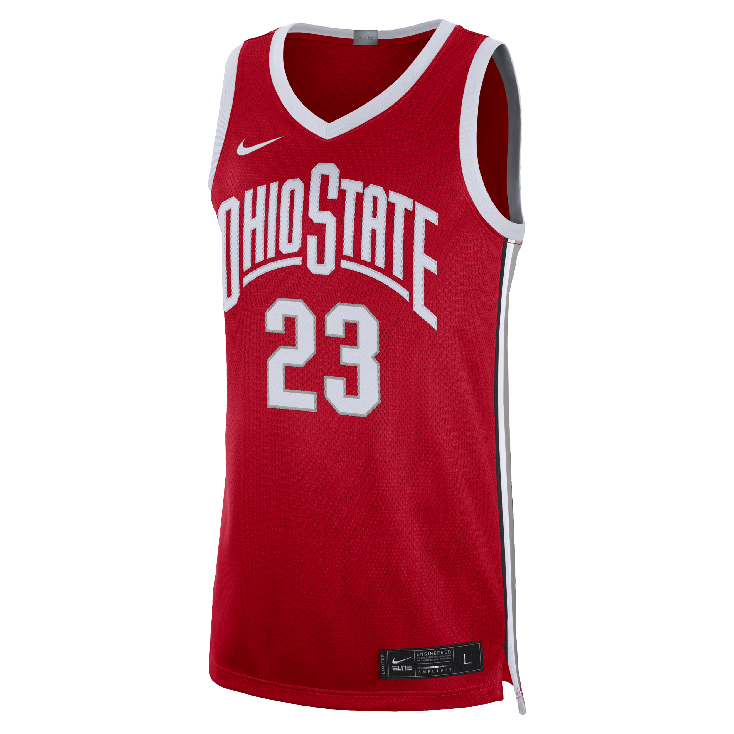 Ohio State Limited Nike universiteitsbasketbaljersey met Dri-FIT voor heren - Rood