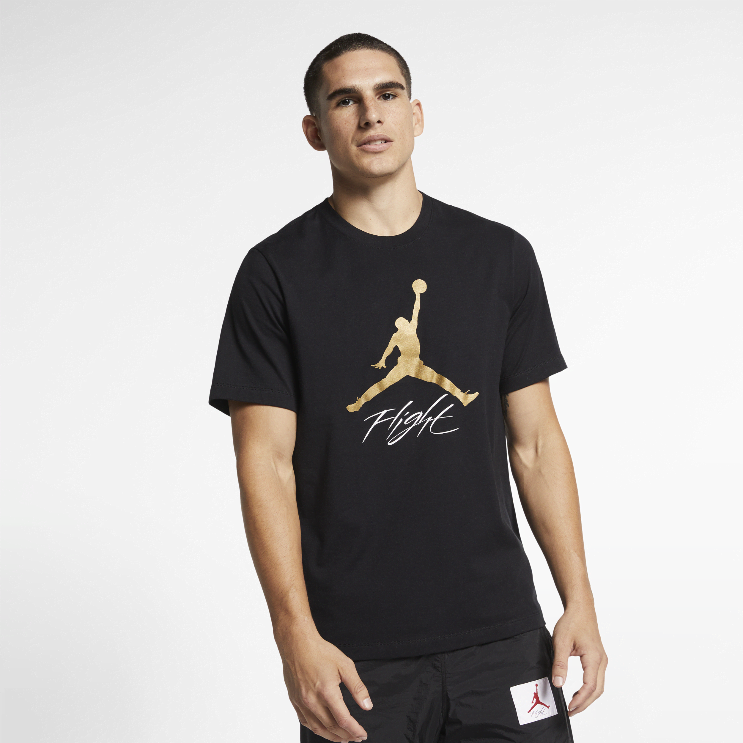 Jordan Jumpman Flight T-shirt voor heren - Zwart