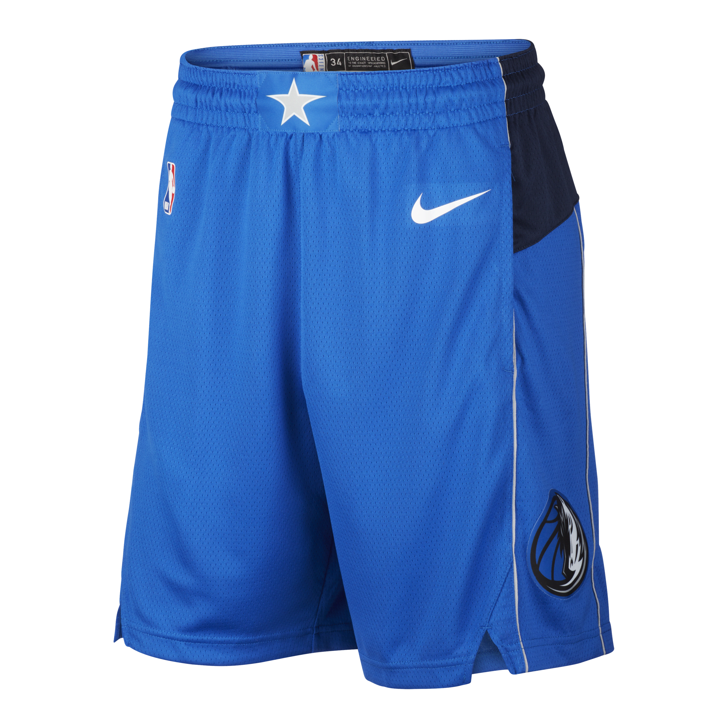 Dallas Mavericks Icon Edition Nike NBA Swingman-shorts til mænd - blå