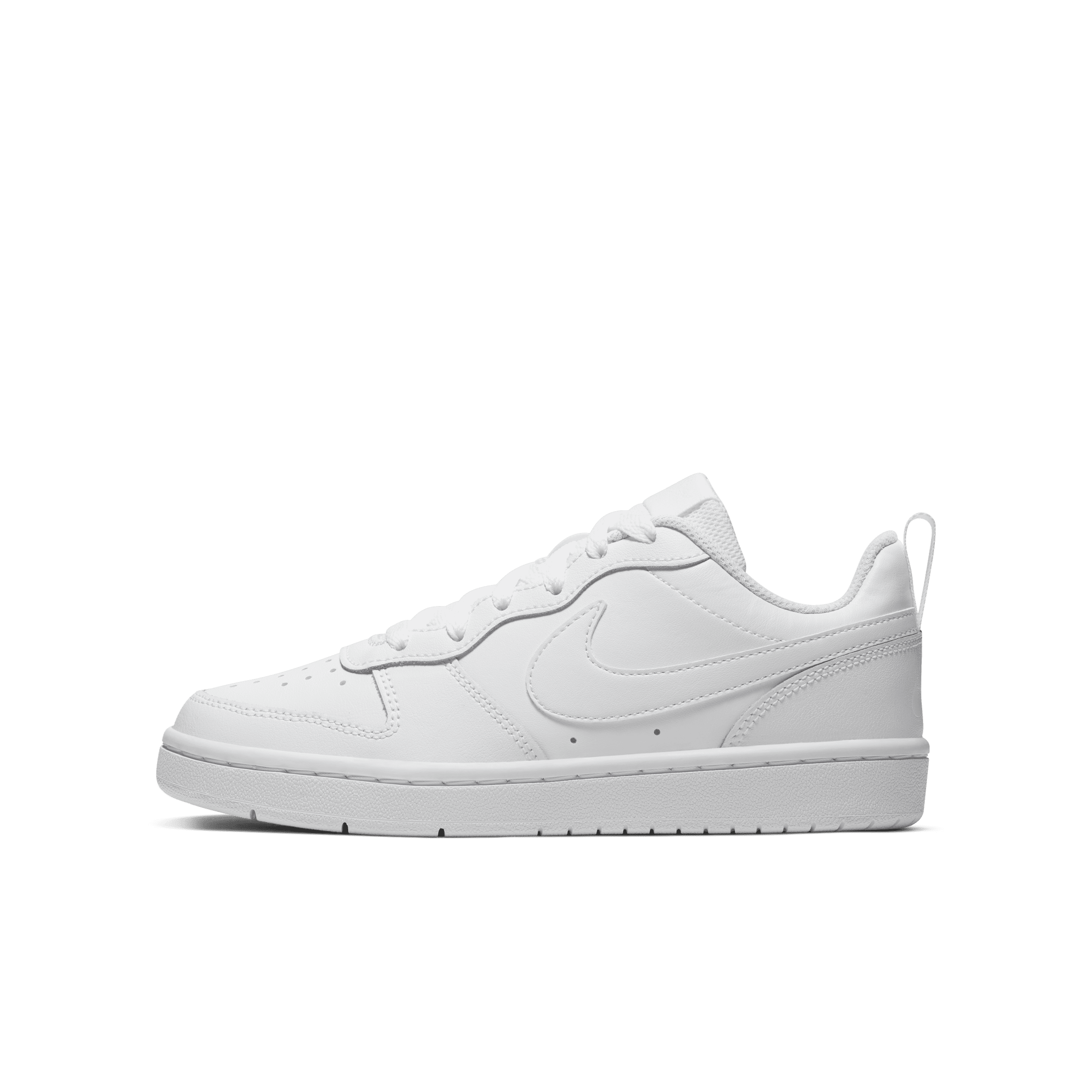 NikeCourt Borough Low 2-sko til større børn - hvid