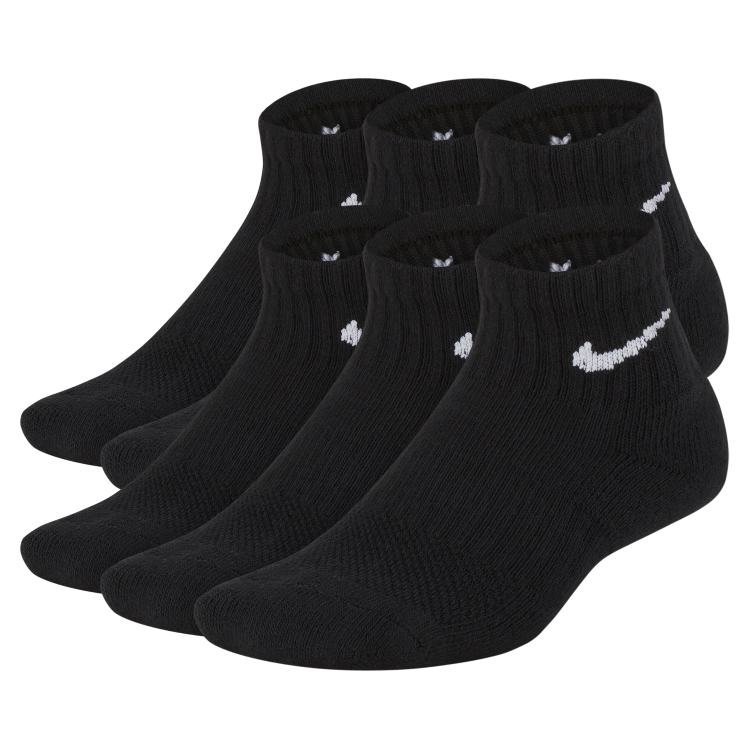 【ナイキ(NIKE)公式ストア】ナイキ エブリデイ キッズ クッションド アンクル ソックス (6足) SX6912-010 ブラック 【ナイキ(NIKE)公式ストア】ナイキ エブリデイ キッズ クッションド アンクル ソックス (6足) SX6912-010 ブラック