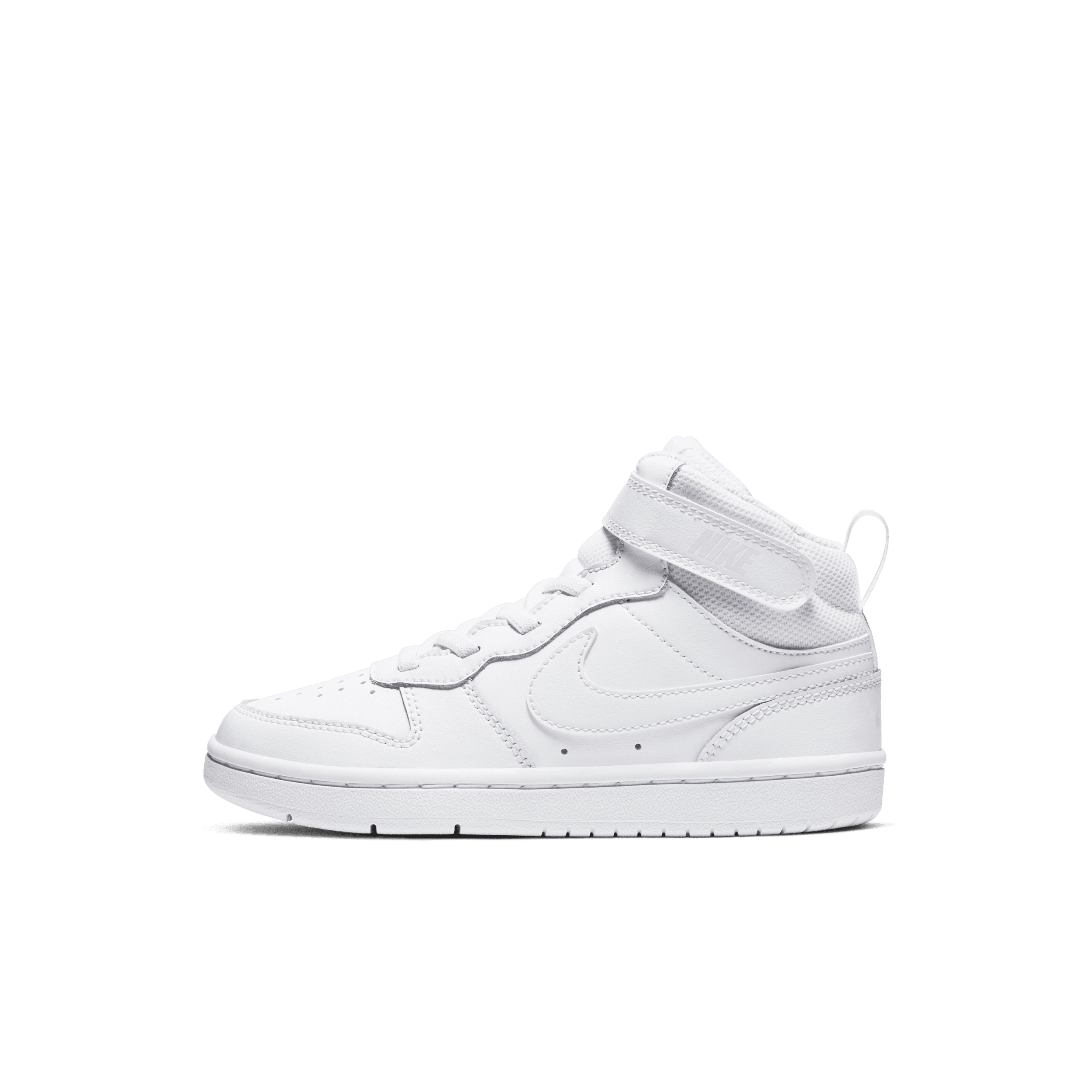 Nike Court Borough Mid 2-sko til mindre børn - hvid