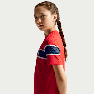 Maillot de foot Nike Aero-FIT Norvège 2026 Match Domicile pour pré-ado - Rouge, vue 4