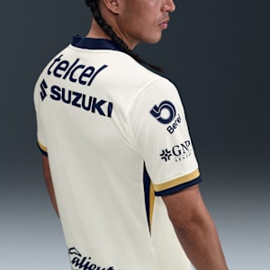 Maillot de foot Replica Nike Dri-FIT Pumas UNAM 2025/26 Stadium Domicile pour homme - Blanc, vue 2