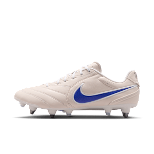 Chaussure de foot basse à crampons pour terrain gras Nike Tiempo Ligera Pro - Blanc