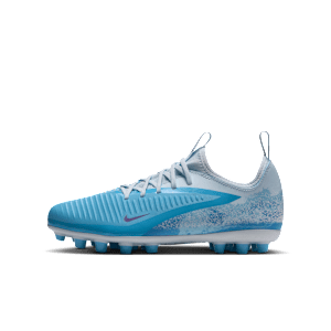 Chaussure de foot à crampons pour terrain synthétique Nike Jr. Phantom 6 Low Academy « Erling Haaland » pour ado - Bleu, vue 1