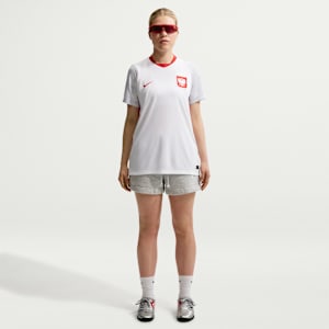 Haut de foot Replica Nike Dri-FIT Pologne 2026 Stadium Domicile pour femme - Blanc, vue 4
