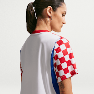 Haut de foot Replica Nike Dri-FIT Croatie 2026 Stadium Domicile pour femme - Blanc, vue 2