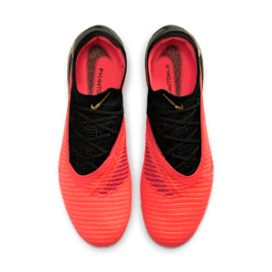 Crampons de foot pour terrain gras Nike Phantom 6 Low Elite - Rouge, vue 4