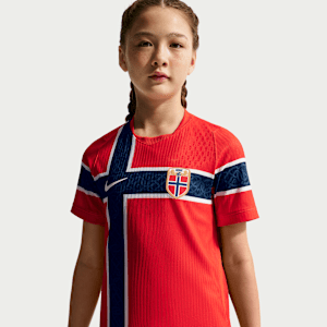Maillot de foot Nike Aero-FIT Norvège 2026 Match Domicile pour pré-ado - Rouge, vue 2