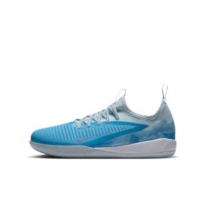 Chaussure de foot en salle Nike Jr. Phantom 6 Low Academy « Erling Haaland » pour ado - Bleu, vue 1