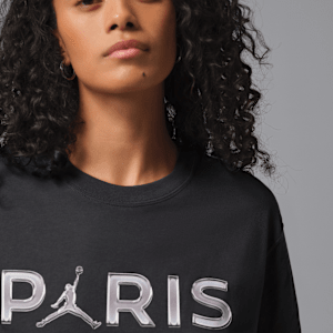 T-shirt girlfriend à motif Paris Saint-Germain pour femme - Gris, vue 3