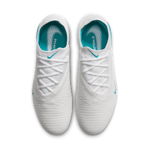 Crampons de foot pour terrain gras Nike Phantom 6 Low Elite - Blanc, vue 4